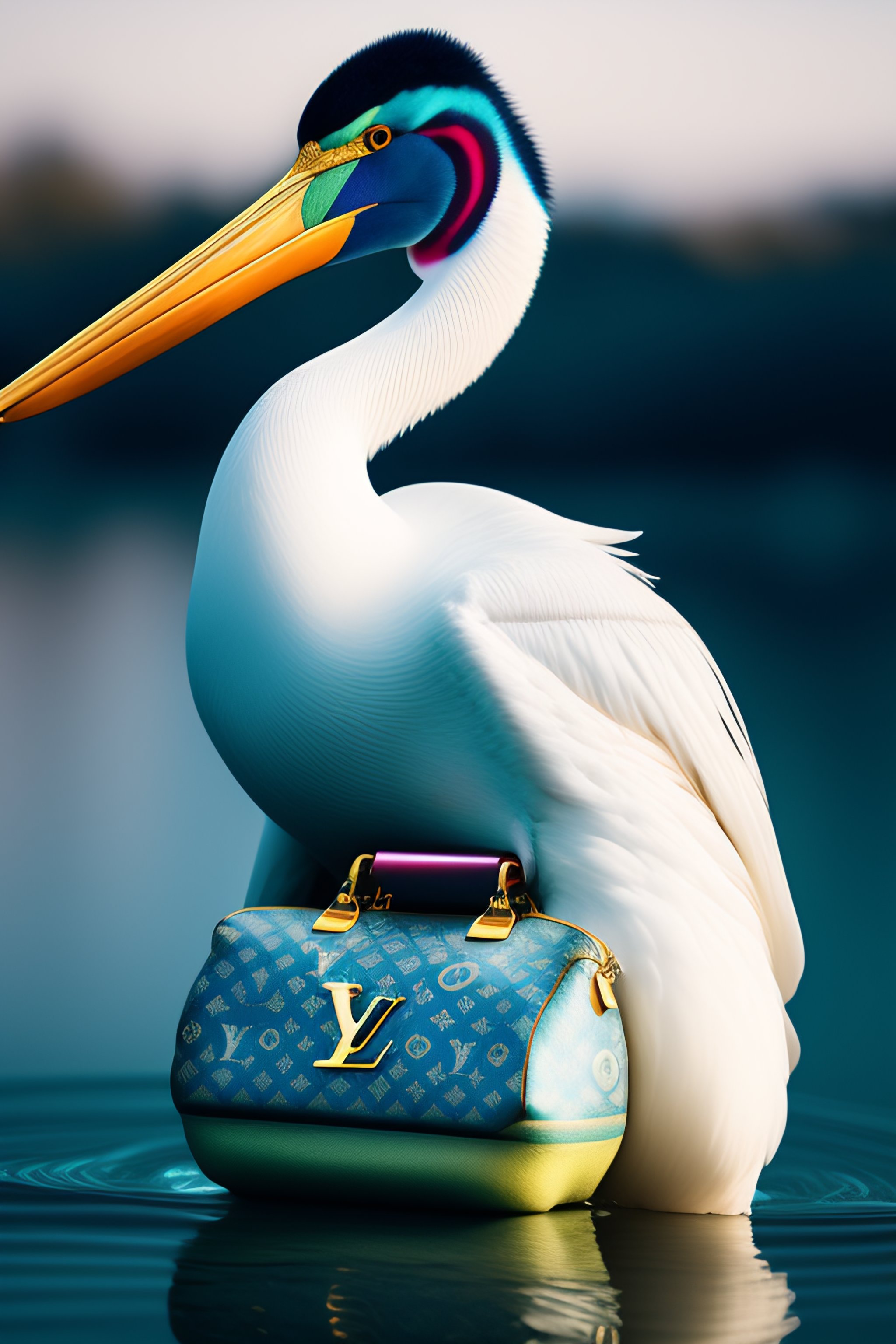 Colorful LV Pelican Keepall - Luxury Travel Bag