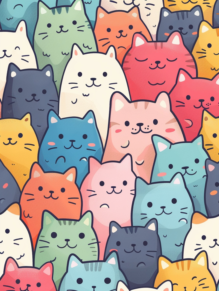 Kawaii 2D Backgrounds & Patterns - Shop Now!