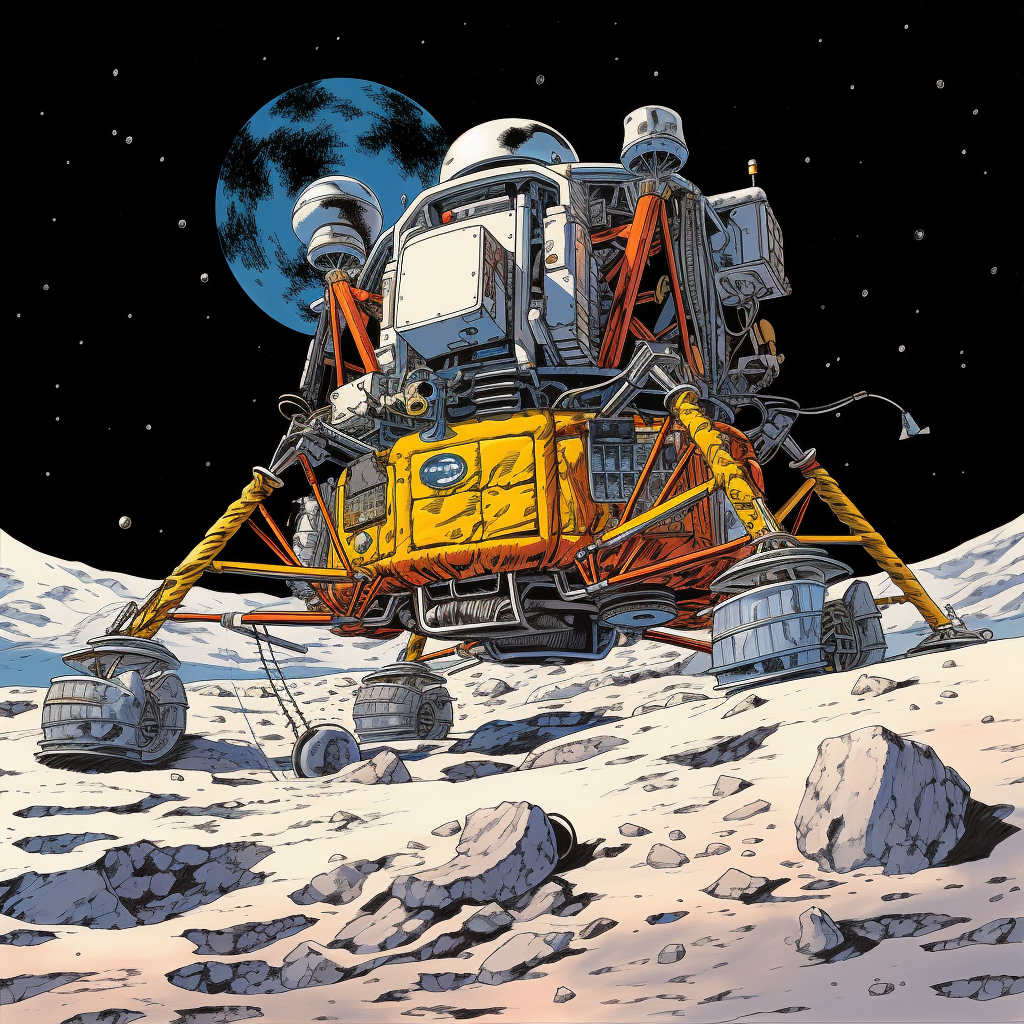 Apollo Lunar Module: Buzz Aldrin Descends on Moon