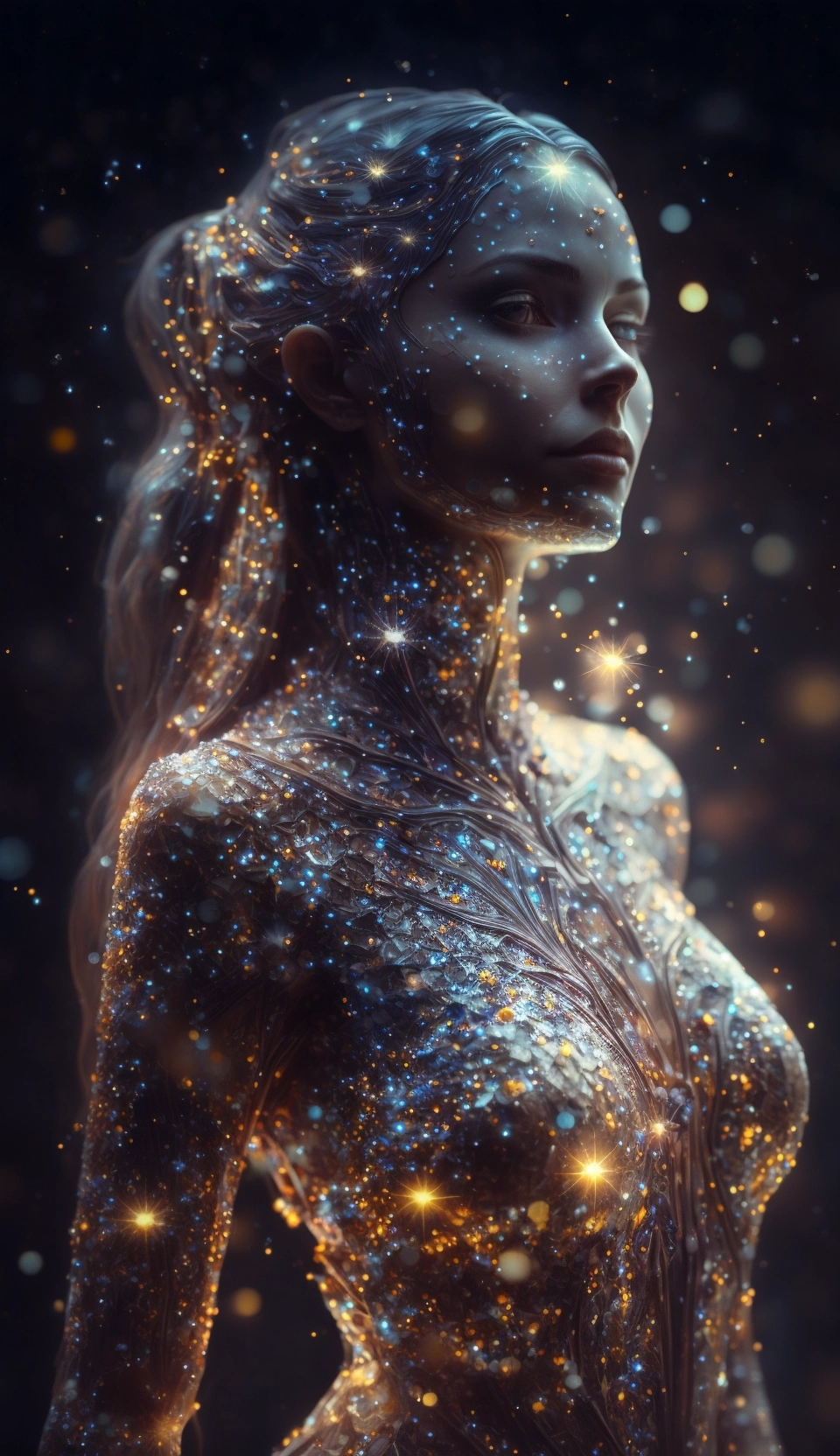 Starry Woman: A Cosmic Fantasy in 4K