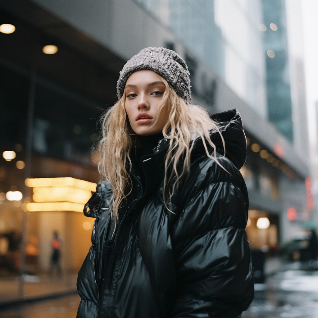 Winter Fashion: Stylish E-Girl Outfit in NYC's 5th Avenue