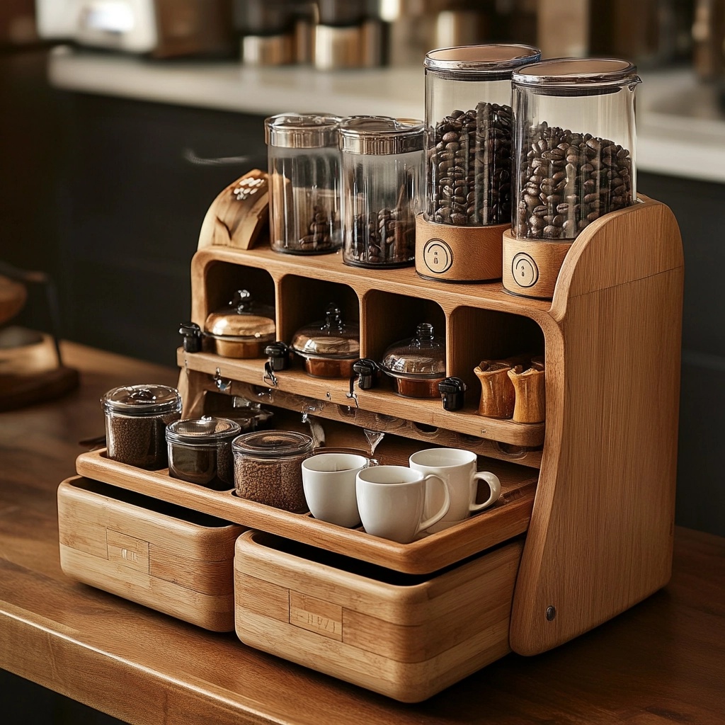 Maximize Space with Our Coffee Bar Organizer