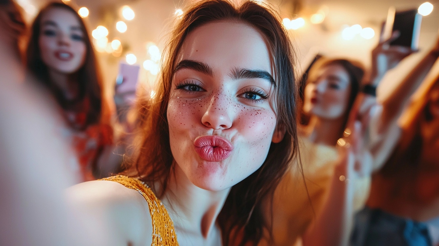 New Year's Selfie Moments: Pout Perfect Party Fun