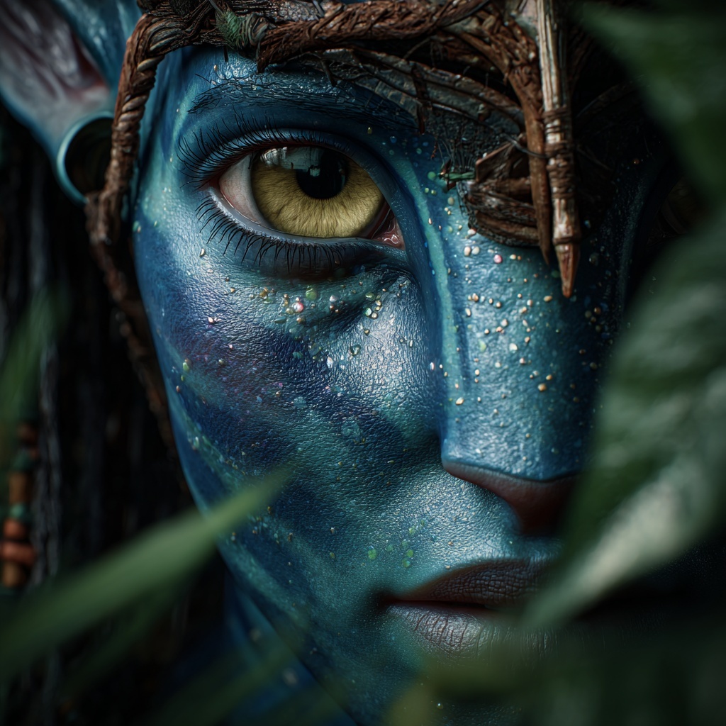 Cinematic Na'vi Portrait in Enchanted Jungle