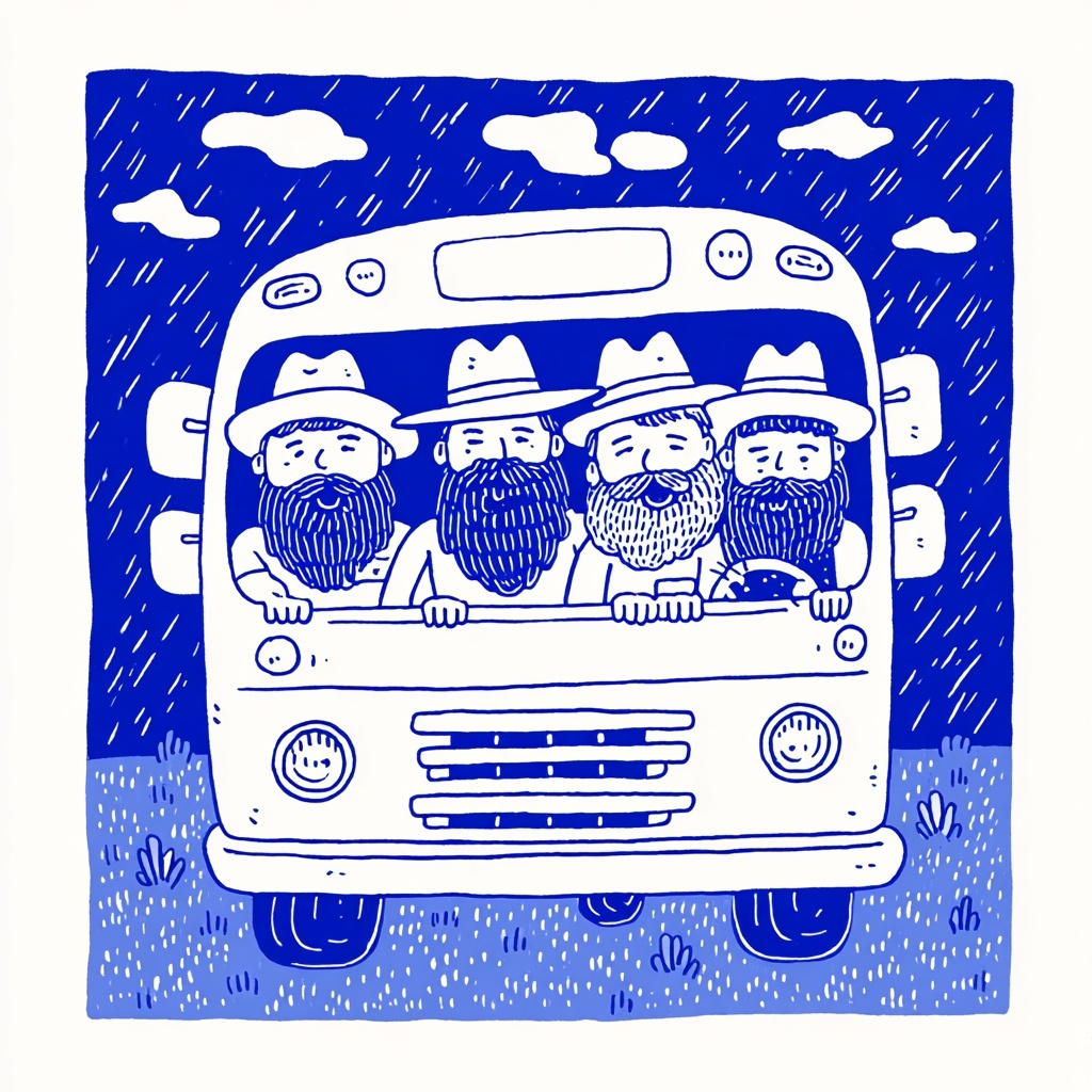 Chabad Rabbis on a Joyful Rainy Adventure!