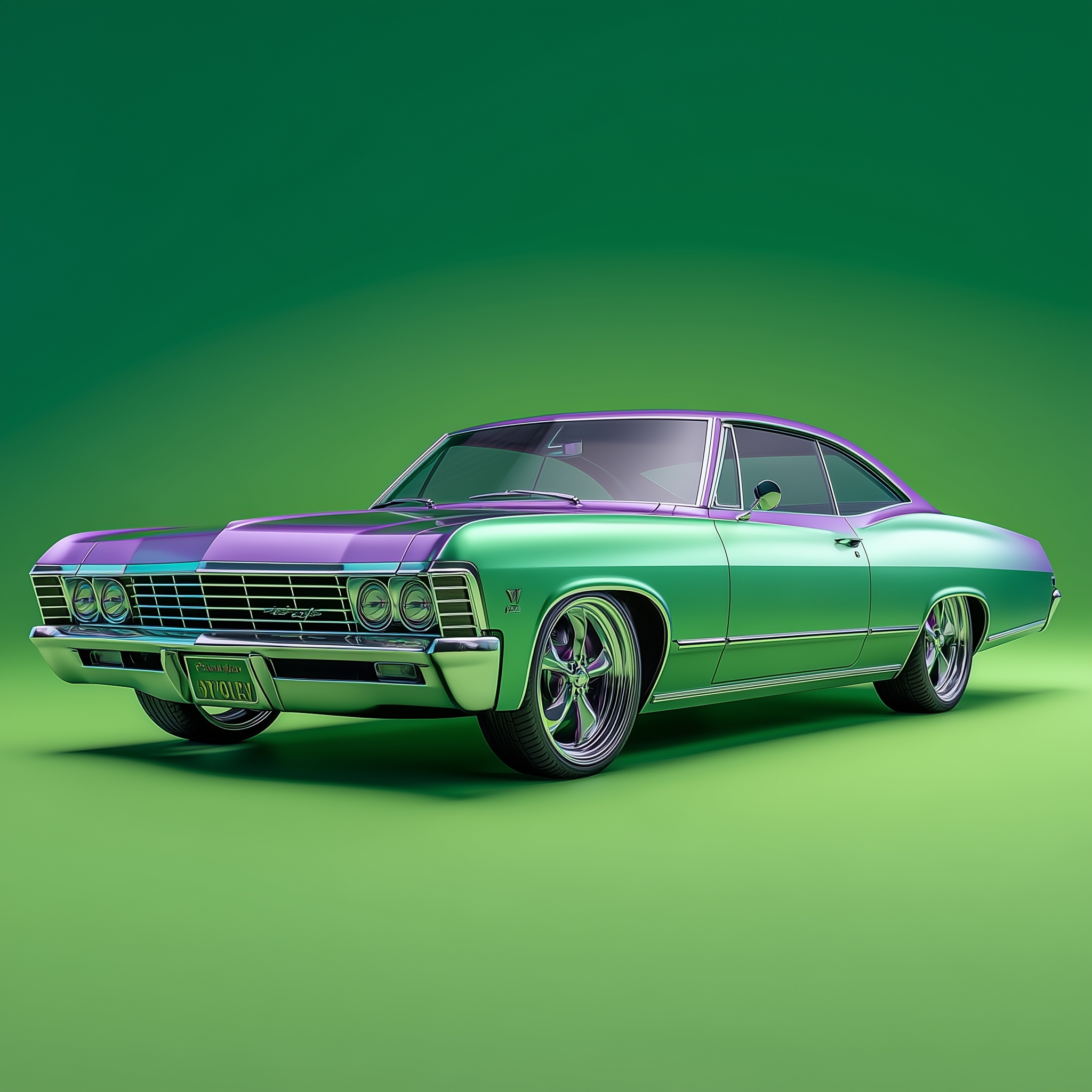 Stunning 1967 Chevrolet Impala in Hyper-Realistic Style