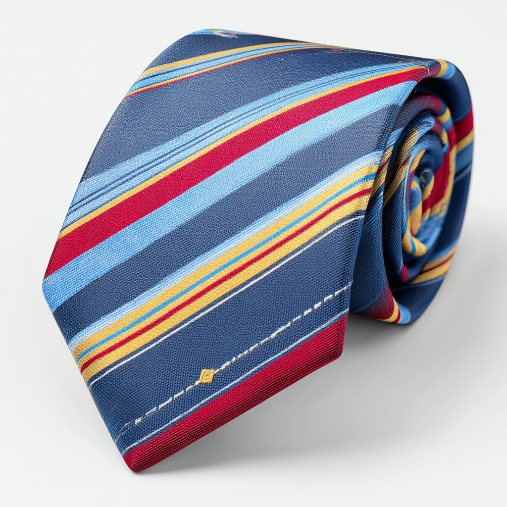 Custom Men's Tie Design for Bank Staff