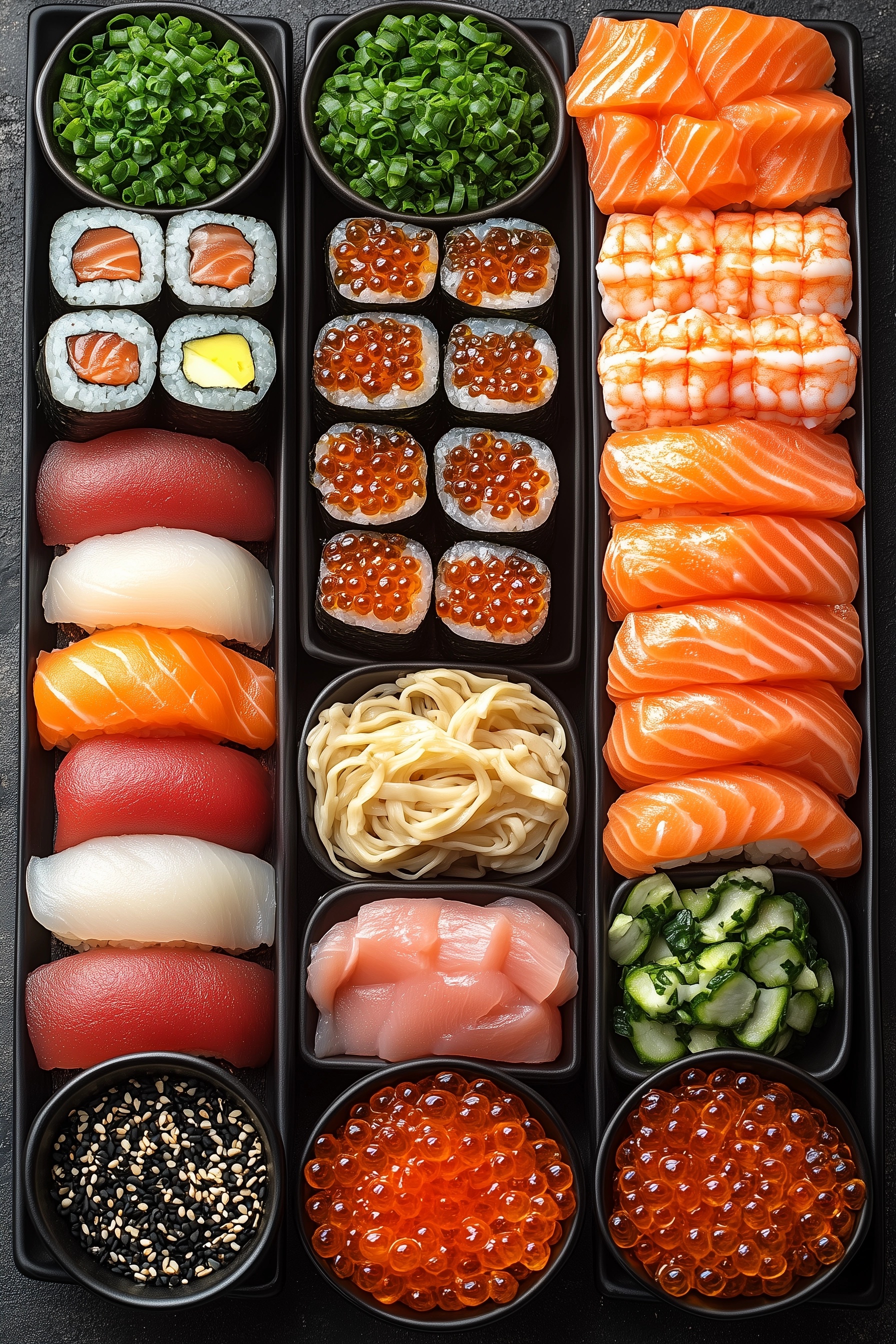 Delicious Sushi & Noodle Bowls: A Flavorful Feast