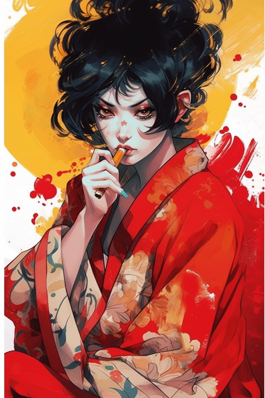 Modern Samouraï Girl: Art by Masaru Motsubo