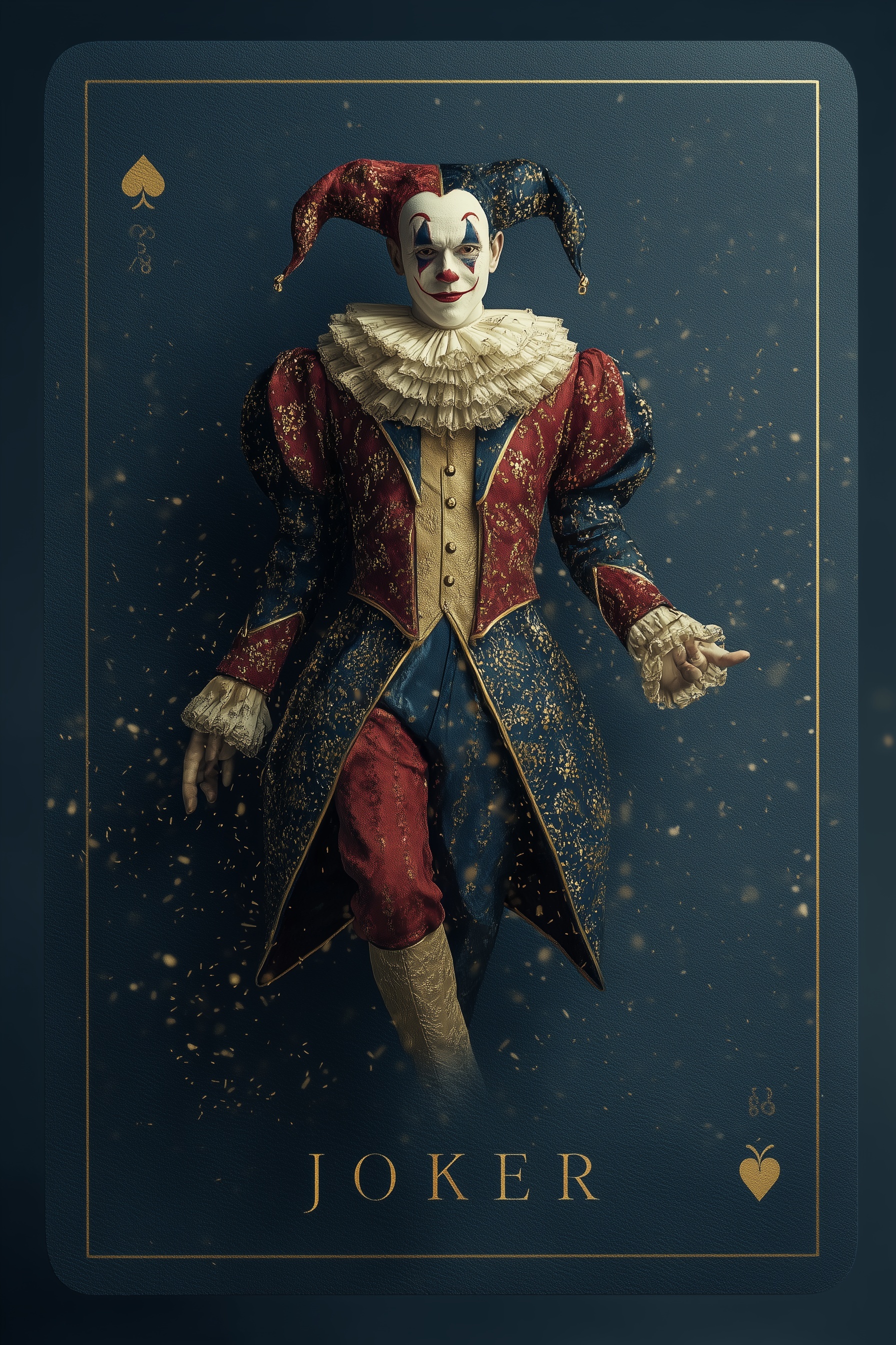 Elegant Joker Card: Modern Cinematic Design