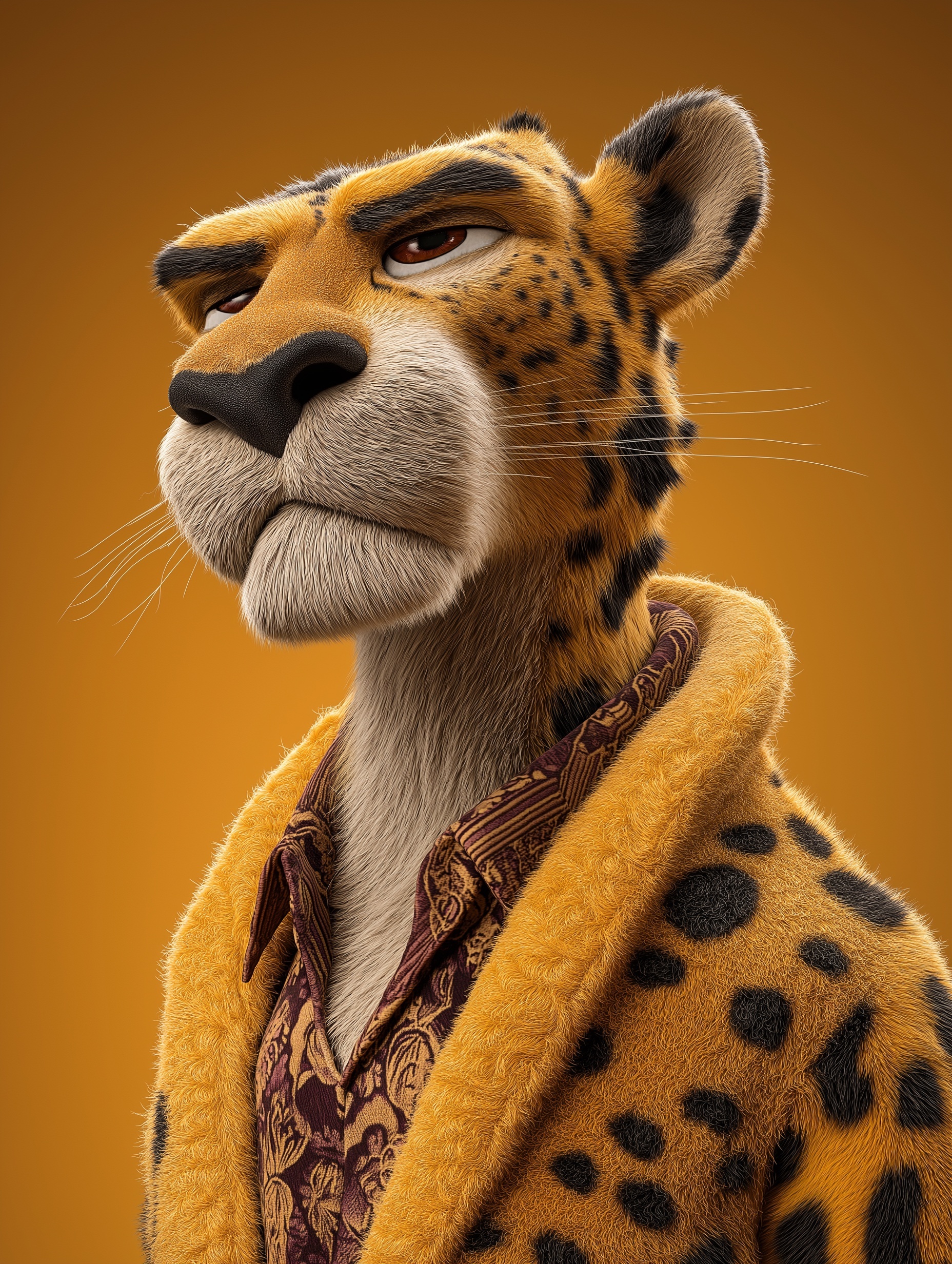 Bold 3D Cheetah Character for Your Projects