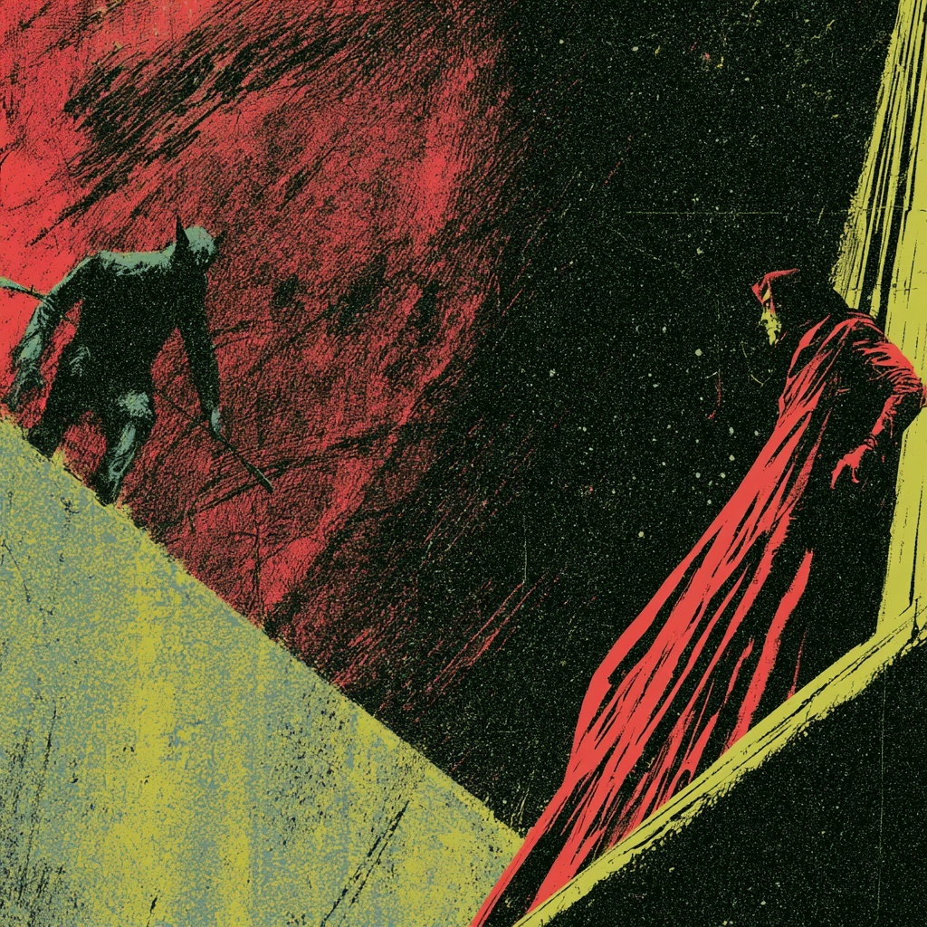 Vivid Classic Pulp Fantasy Comic Cover Illustration