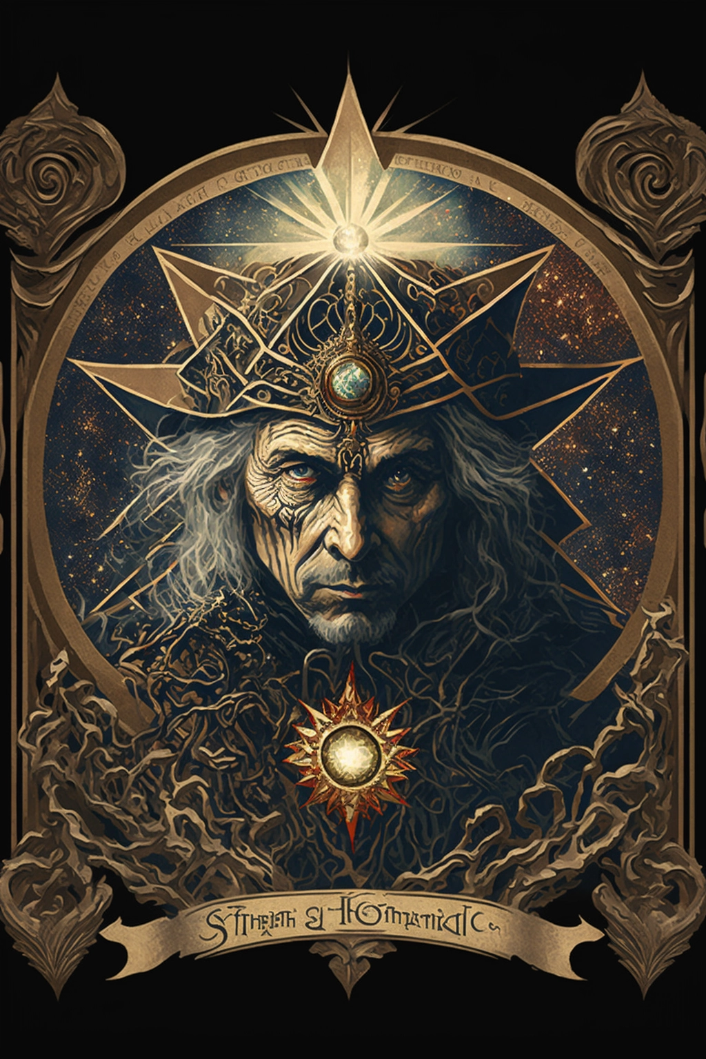 Retro Surrealism meets Lord of the Rings: Avant-garde Tarot with High-Chroma Ornate Star