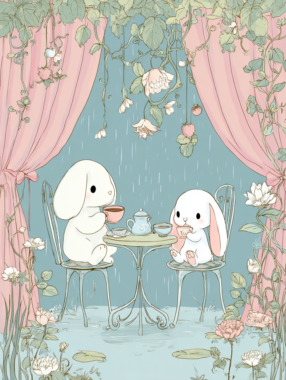 Whimsical Animal Illustration for Nursery Decor