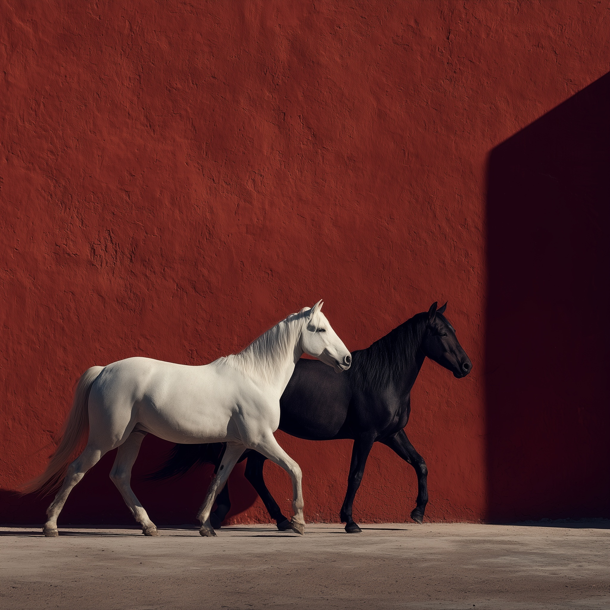 Stunning Equine Fashion: Bold Contrast & Luxury