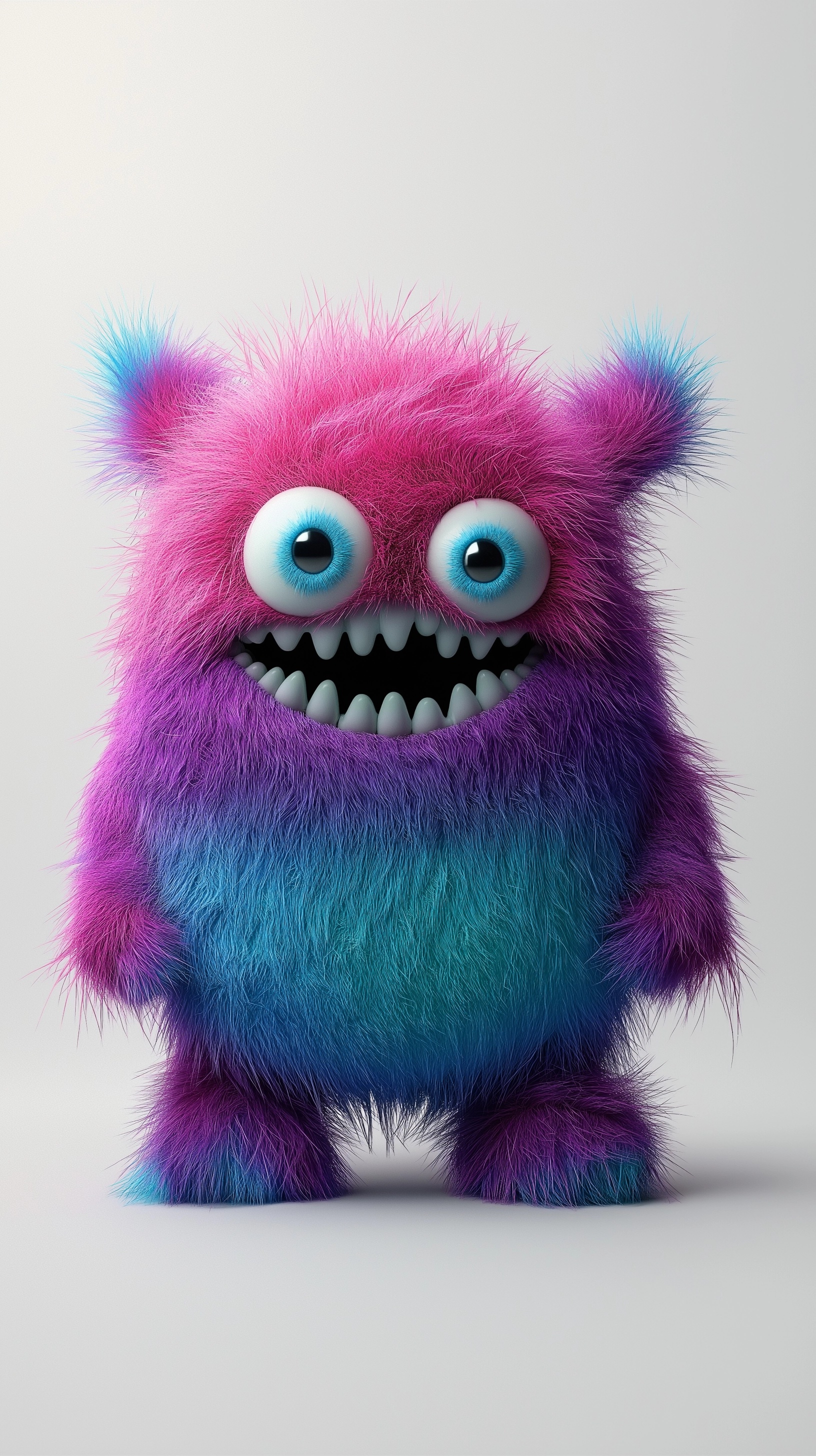 Vivid 4K Cute 3D Monster - Hyperrealistic Art