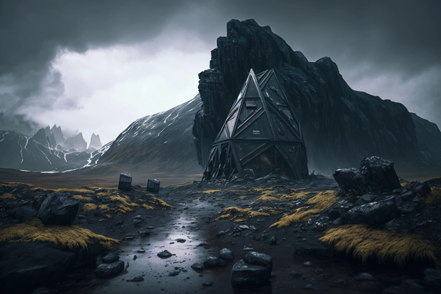 Sci-Fi Environments Inspired by Death Stranding