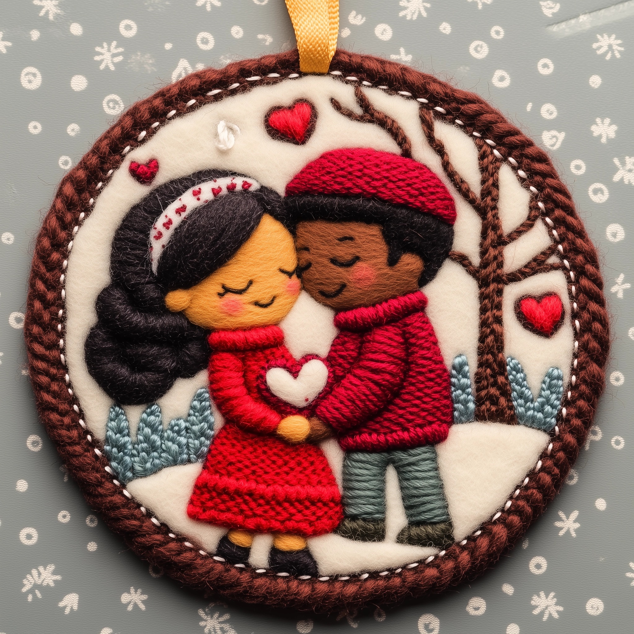 Handcrafted Felt Valentine's Day Ornament