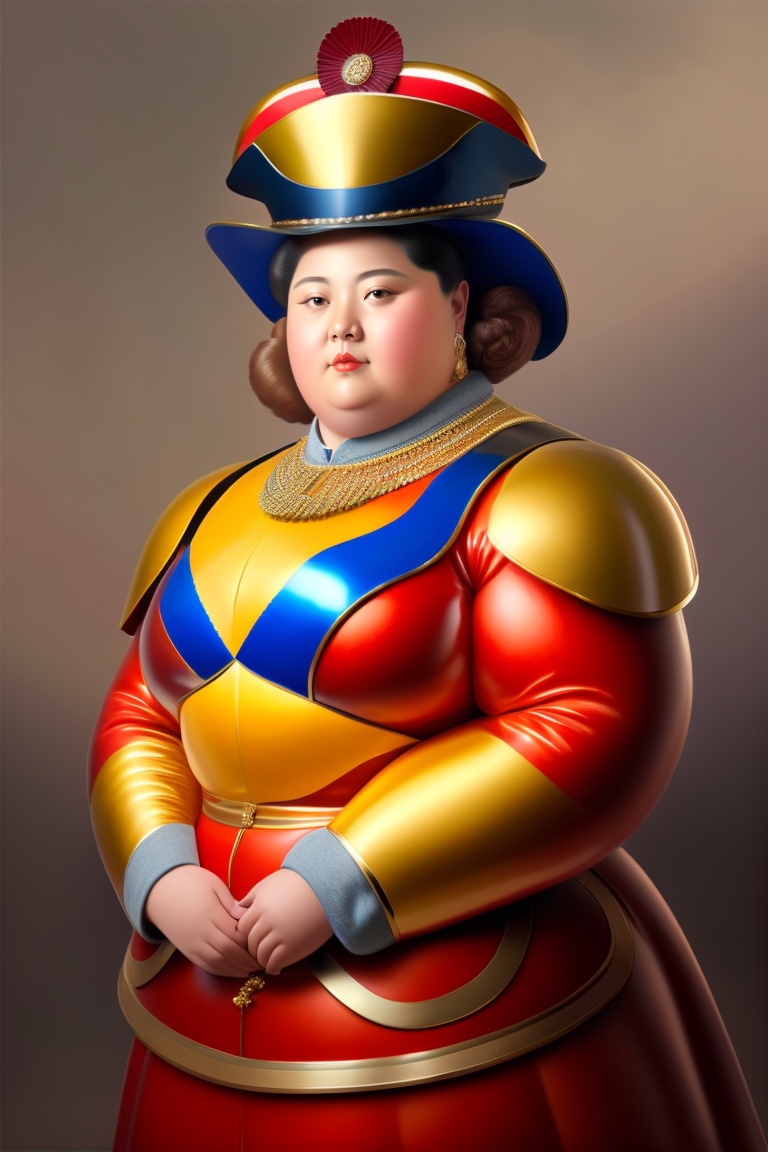 Hyperrealistic Botero Art: La Fille du Regiment