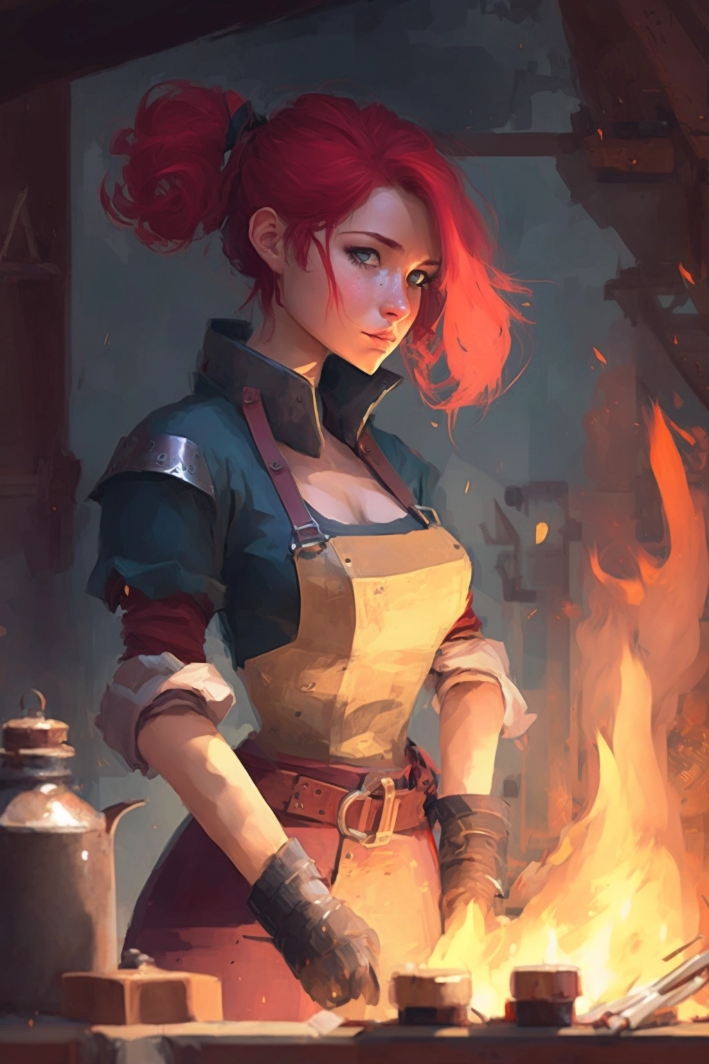 Anime Armorsmith: A Strong Woman in the Forge