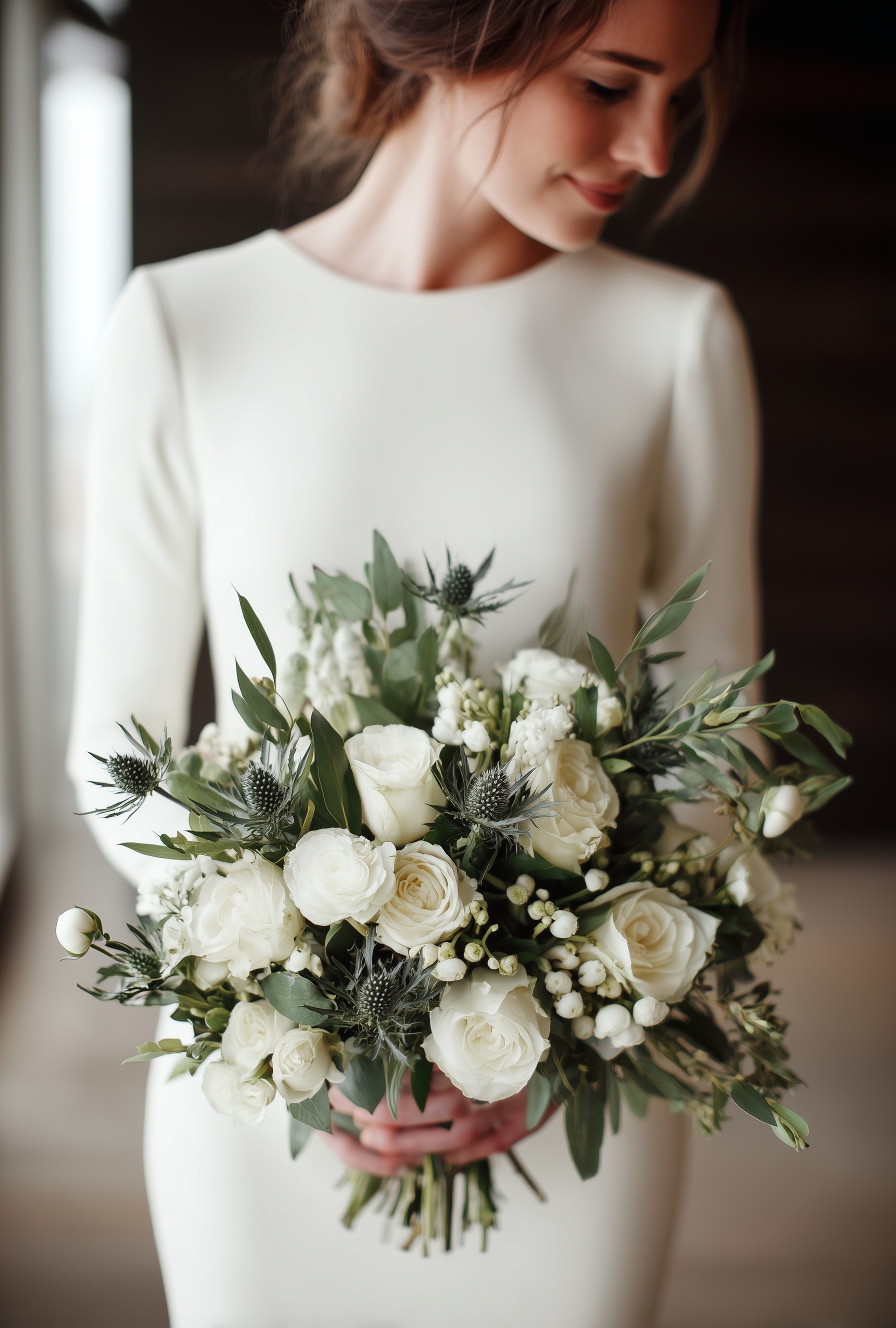 Elegant Winter Wedding Bouquet Inspiration