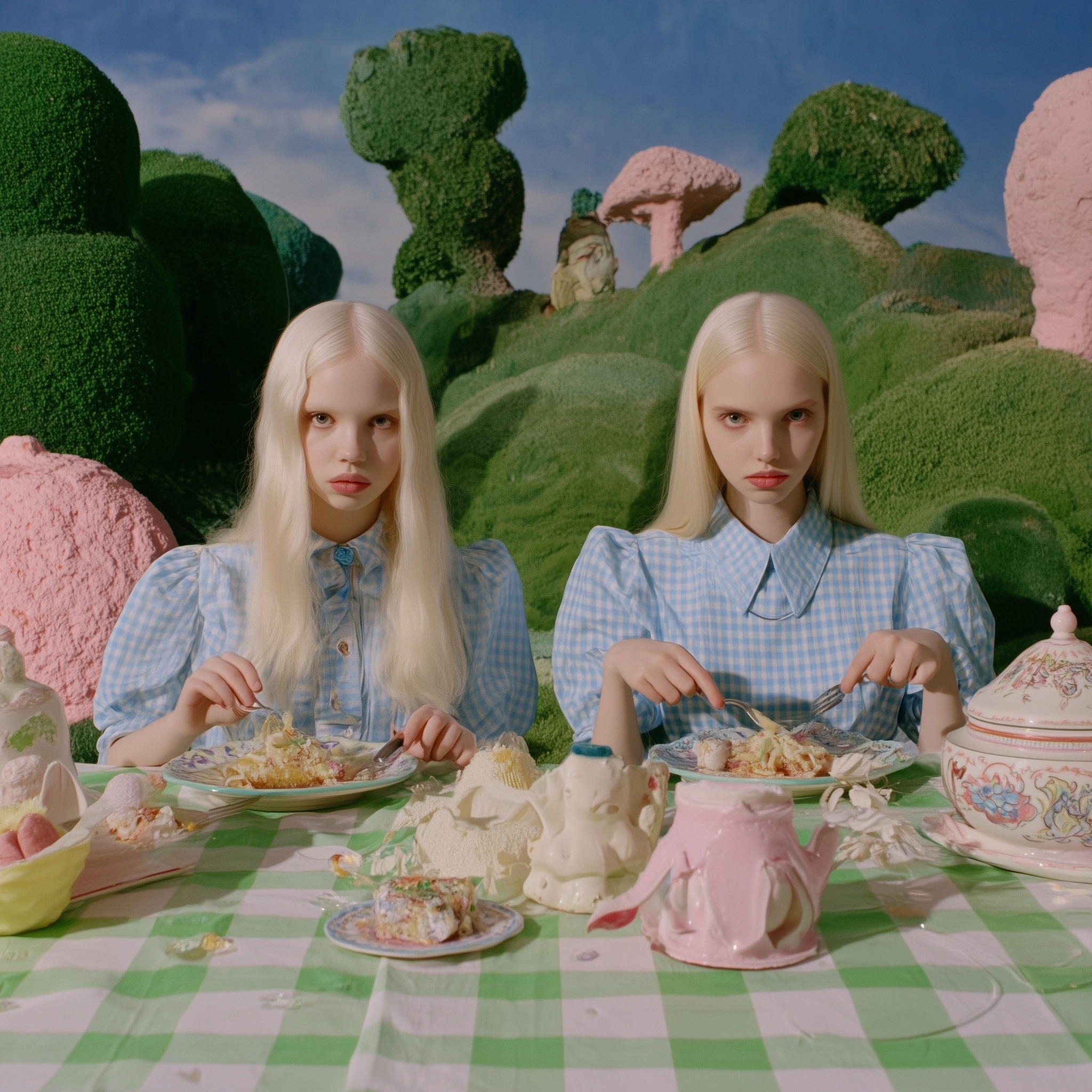 Whimsical Garden Portraits: Youth in Fashion