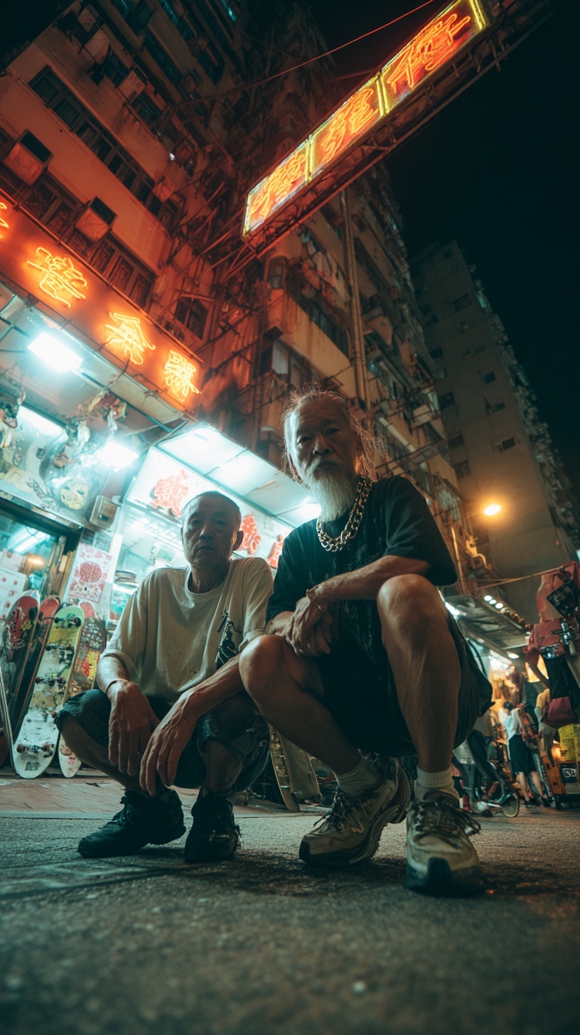 Urban Skate Adventure: Vintage Neon Dream