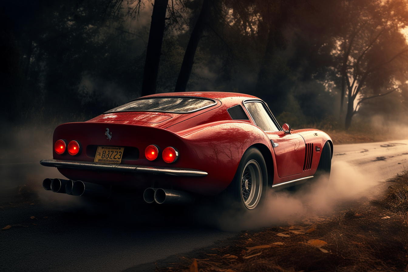 Hyper-Realistic Red Ferrari 296 GTB - Vogue Style