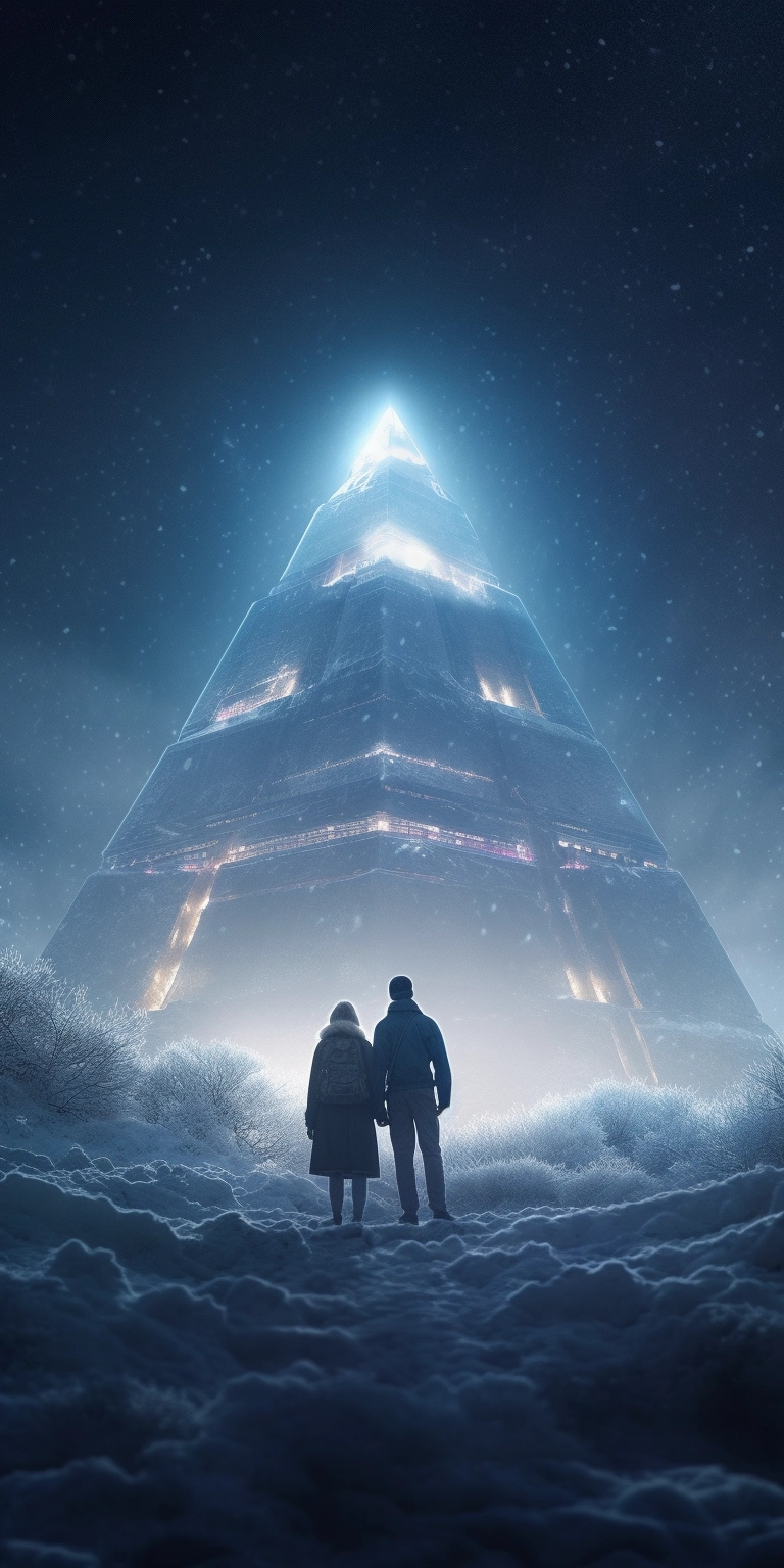 Crystal Ziggurat: A Whimsical Winter Tale