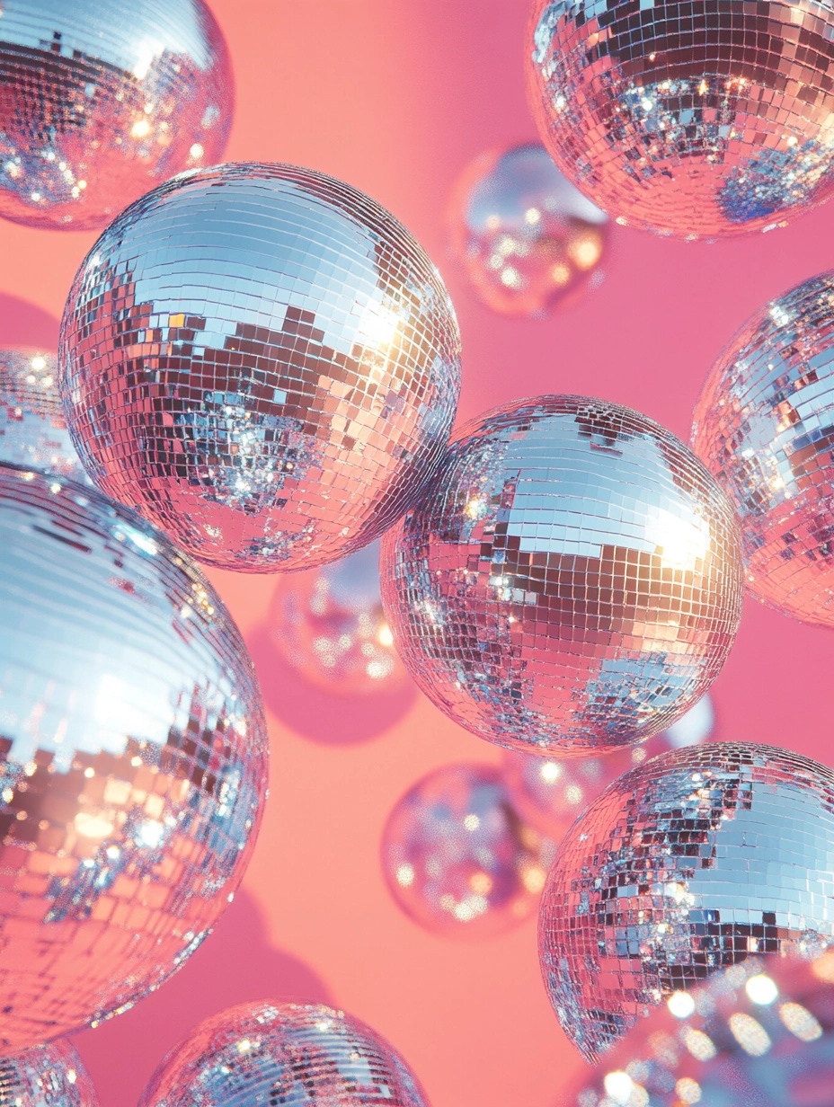 Sparkling Disco Balls: Iridescent Pink Dreams