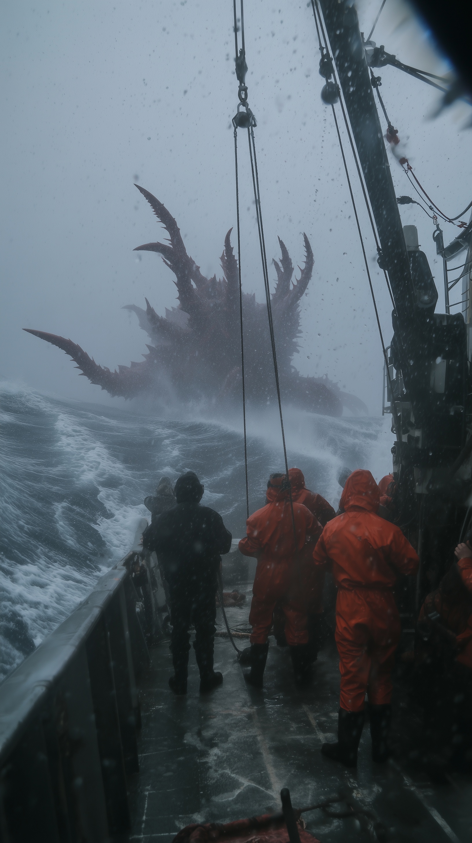 Epic Storm Unleashes Colossal Sea Creature