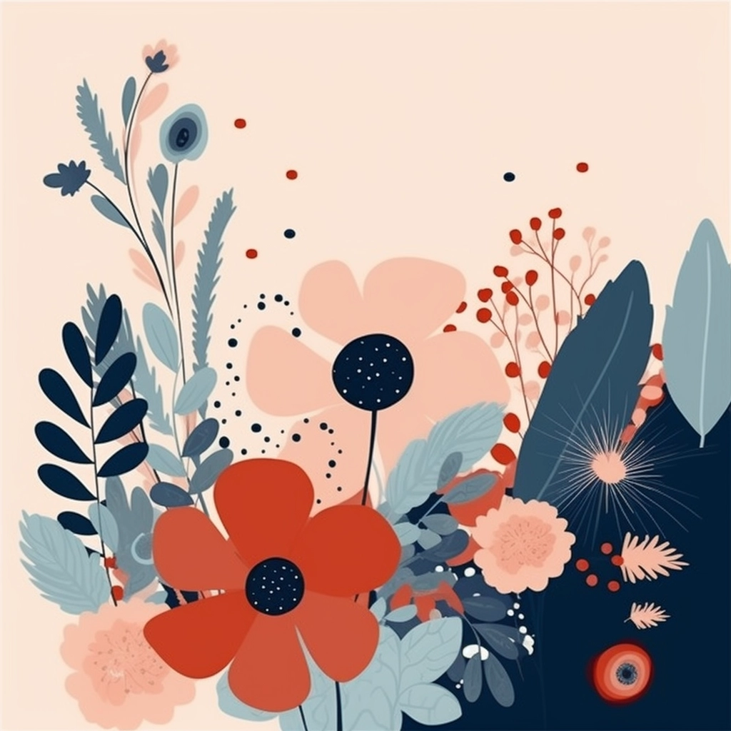 Modern Floral Mother's Day Art