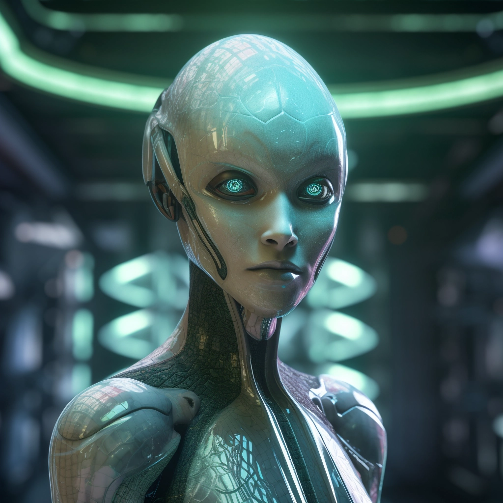 Futuristic Loricifera Portrait with Cinematic Lighting