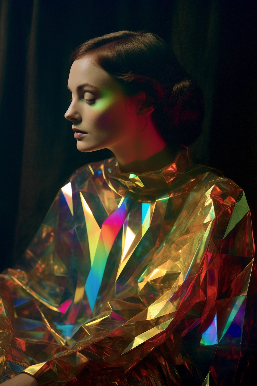 Iconic Muse: Holography, Aura & Op Art