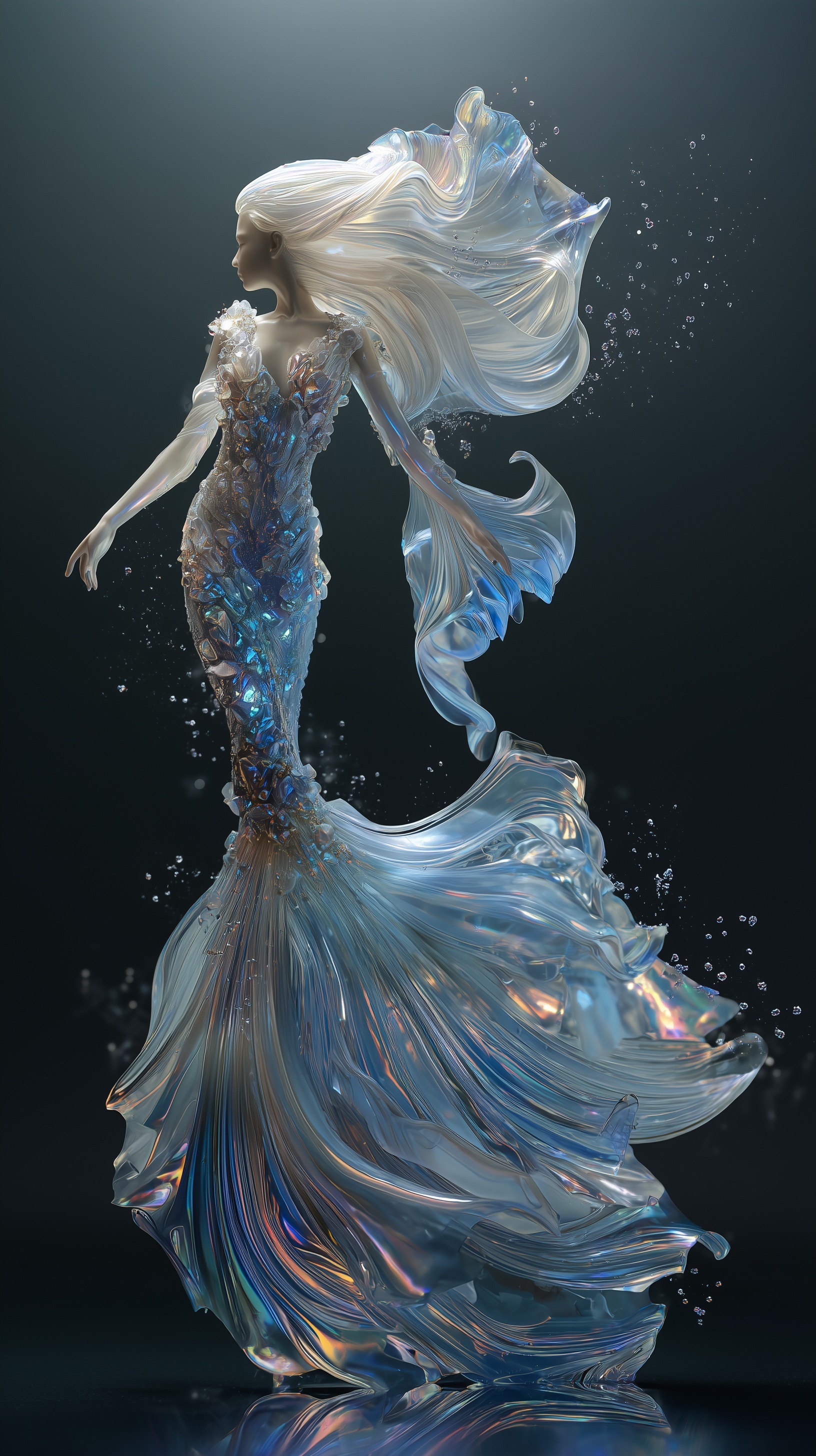 Ethereal Mermaid: A Luxurious Vision in 8K