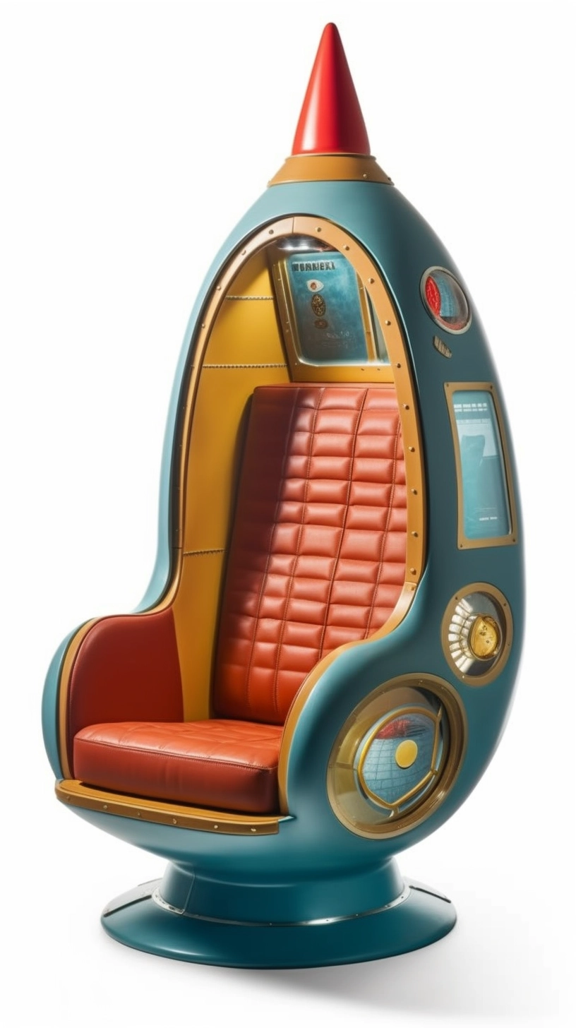 Chicano-inspired Rocket Cockpit: Glamorous Kitsch Design