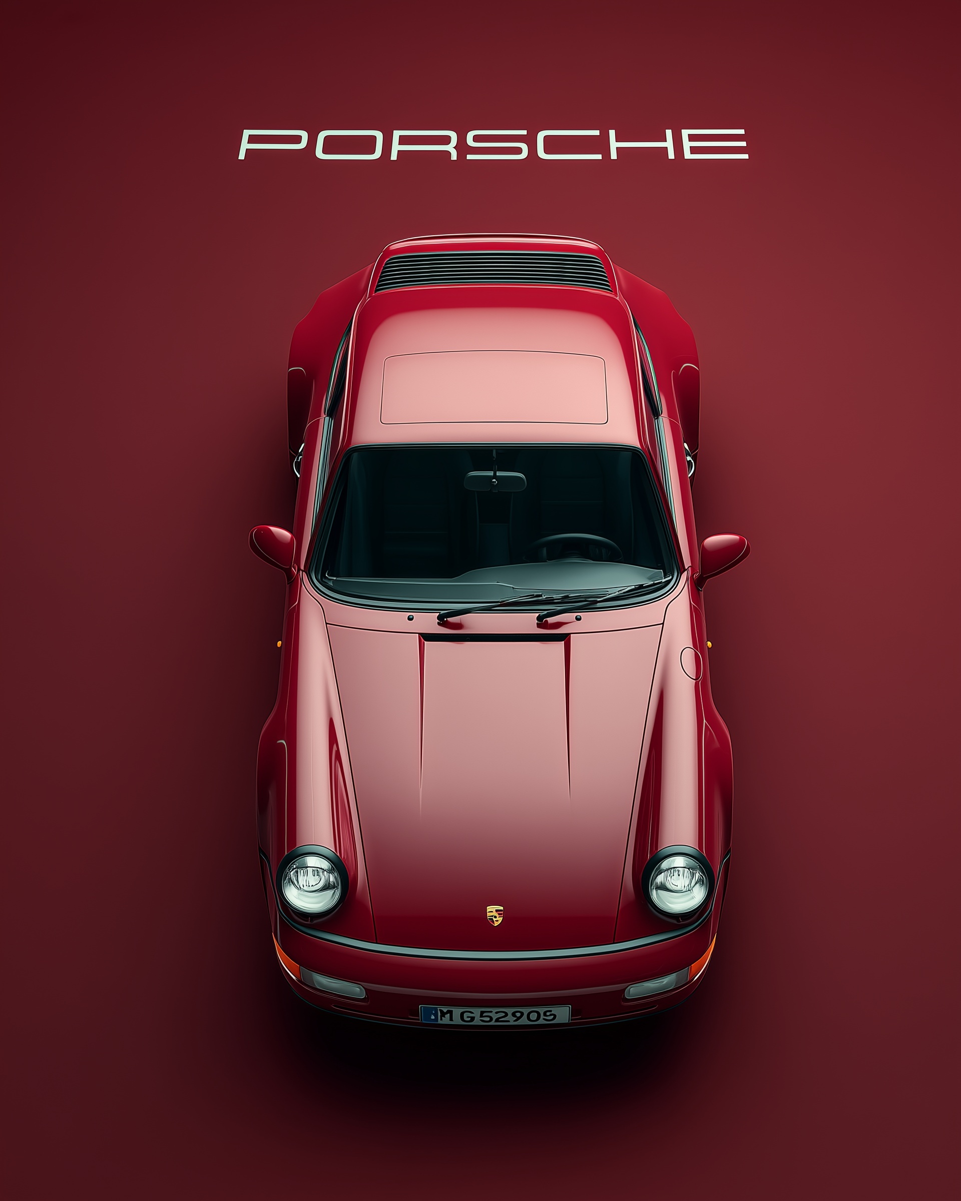 Stylish Burgundy Porsche 911 GT3 RS Wallpaper