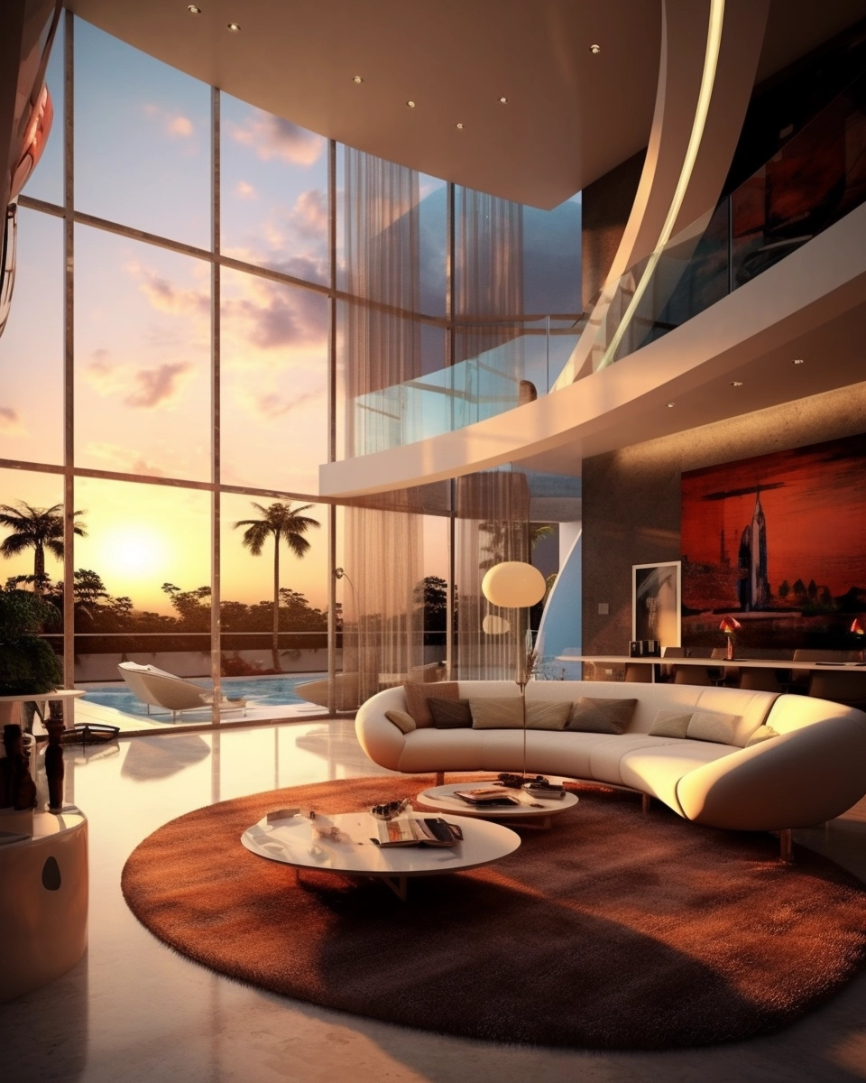 Modern Living in Futuristic African City