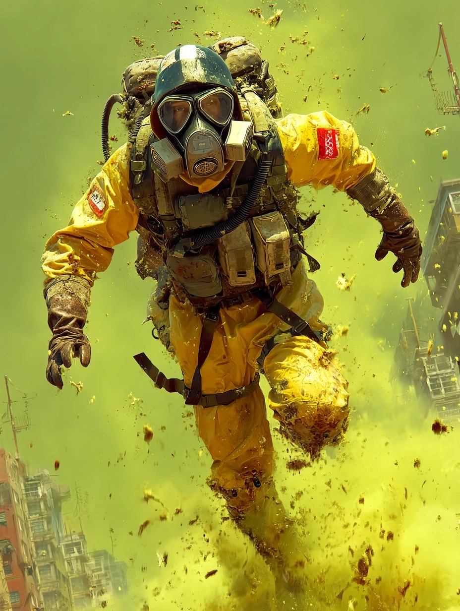 Post-Apocalyptic Hazmat Escape from Zombies