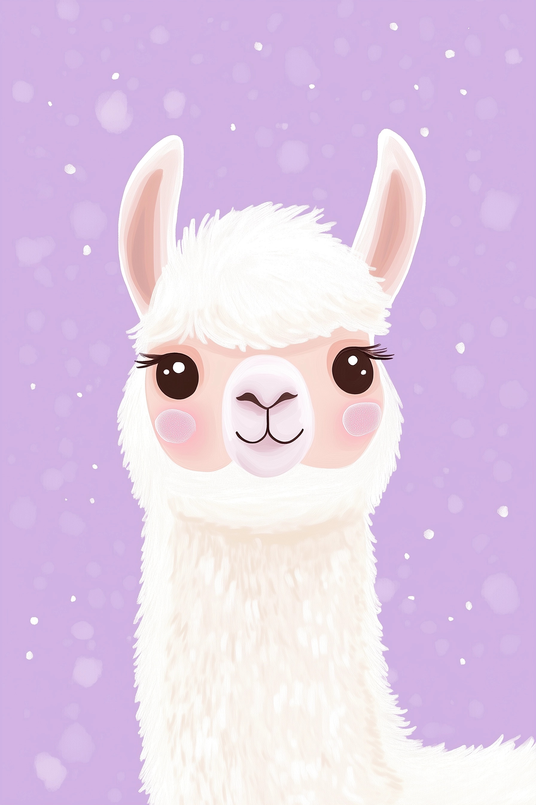 Charming Lama Artwork for Kids' Book Illustrations