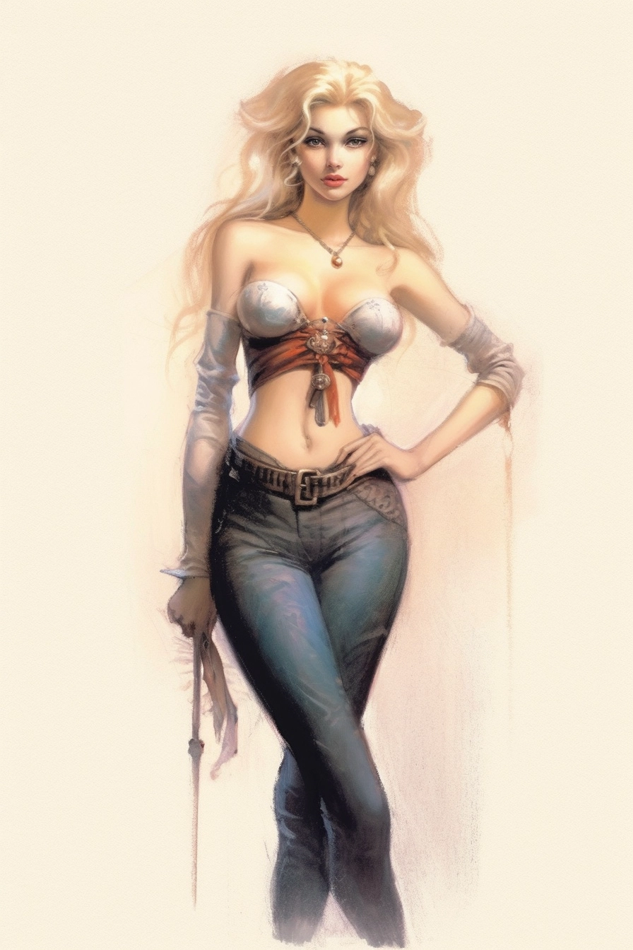 Burlesque Aurora by Luis Royo