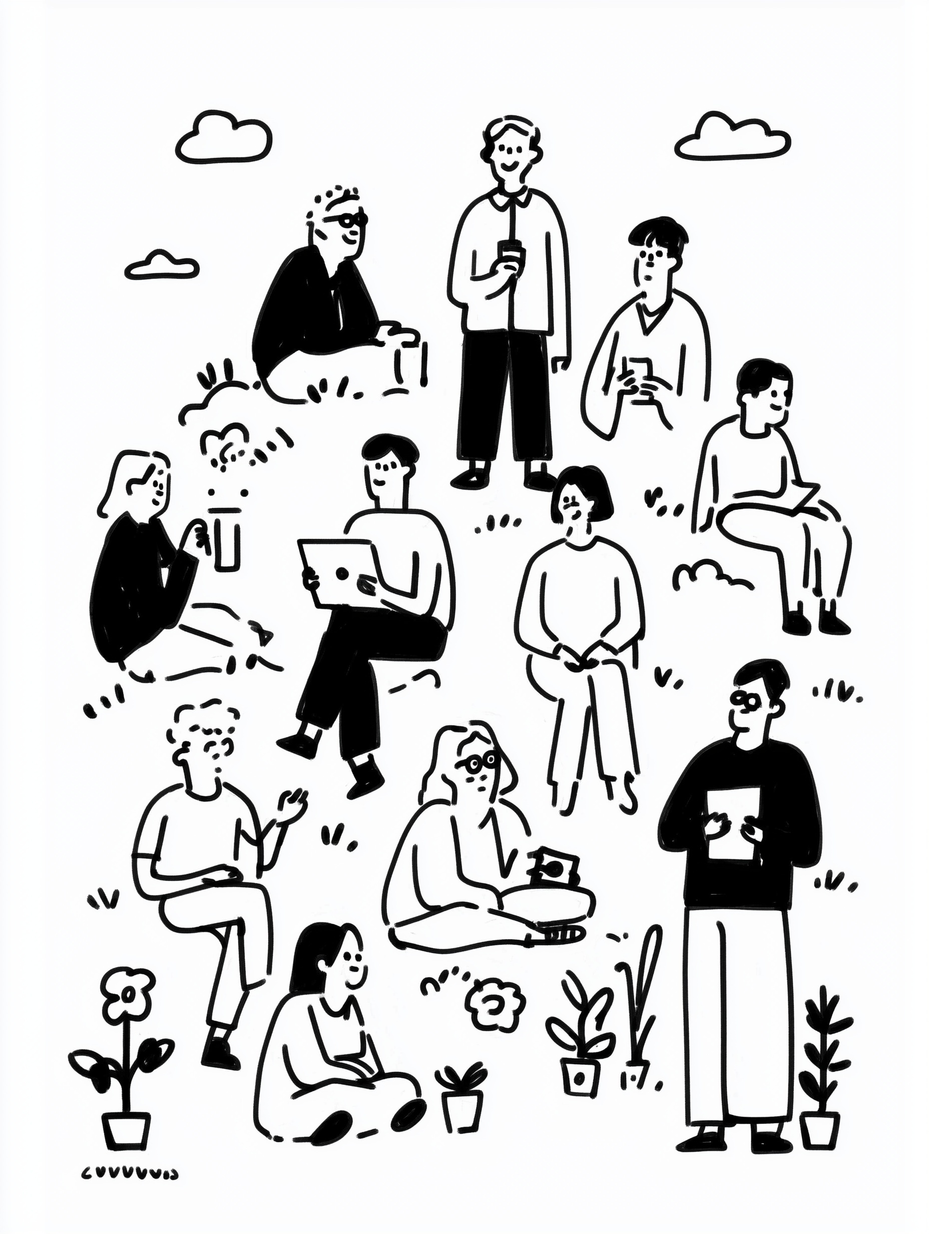 Explore Our Vibrant Community with Detailed Illustrations