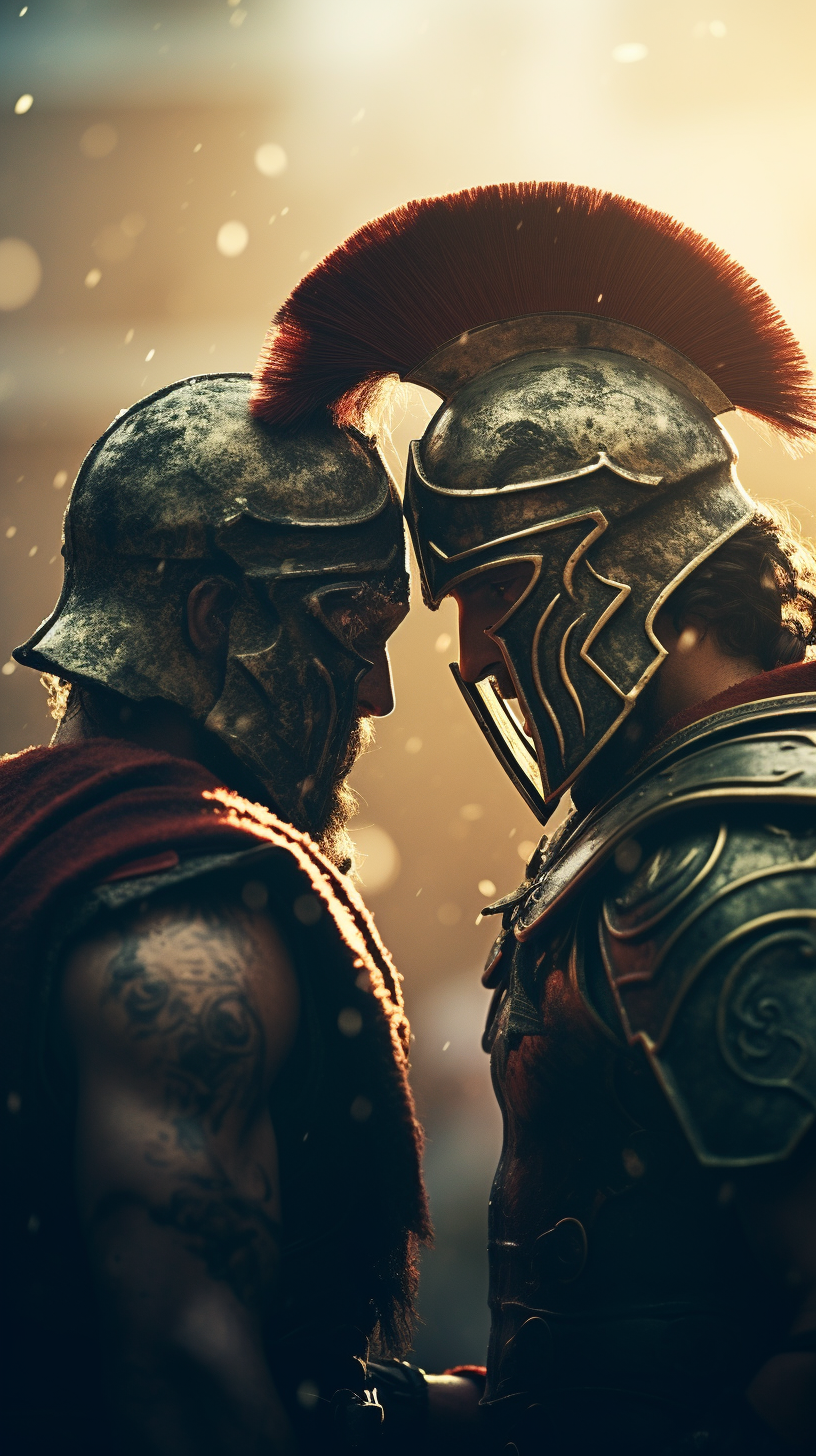 Familial Bonds: Ancient Greek Warriors United