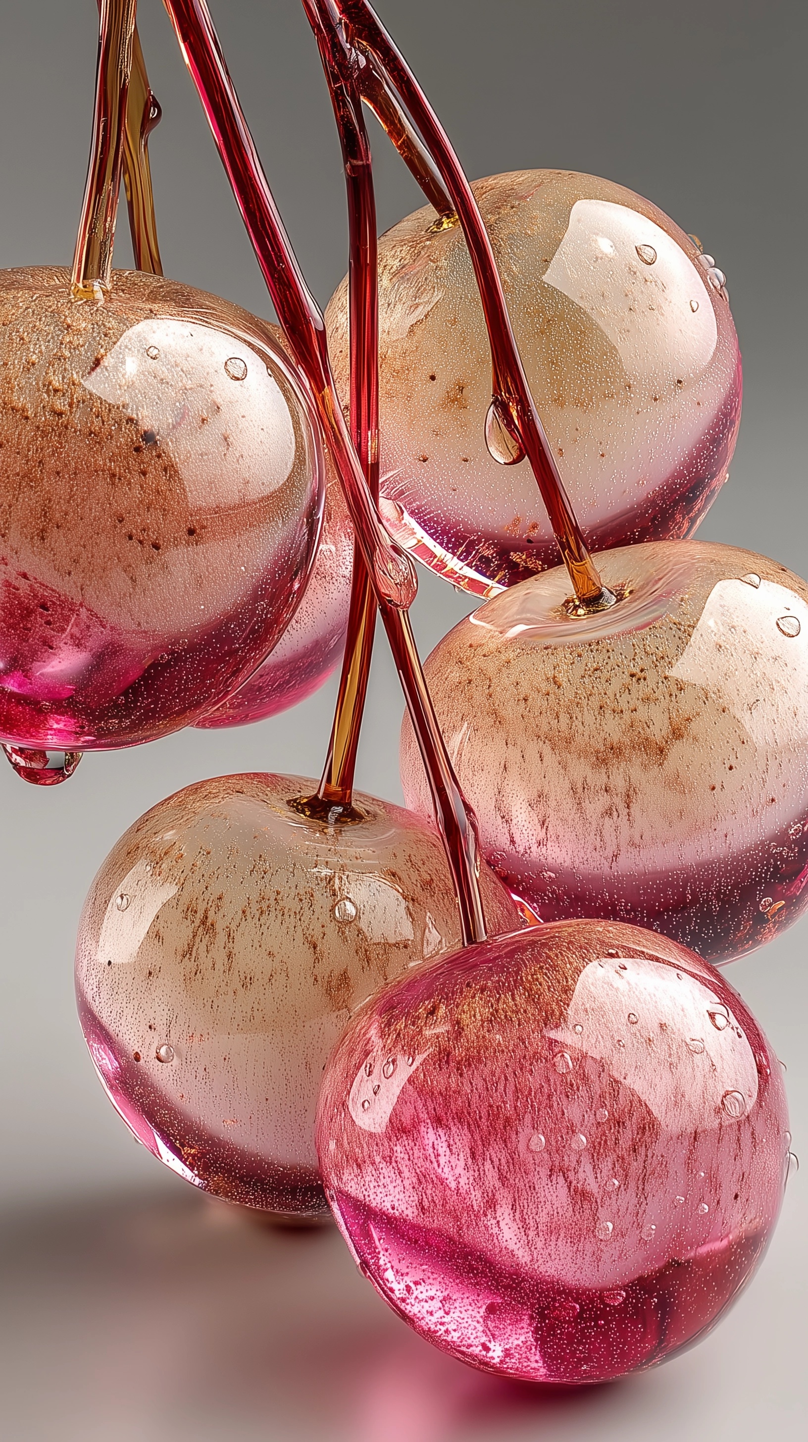 Elegant Glass Peach Still Life for Your Collection