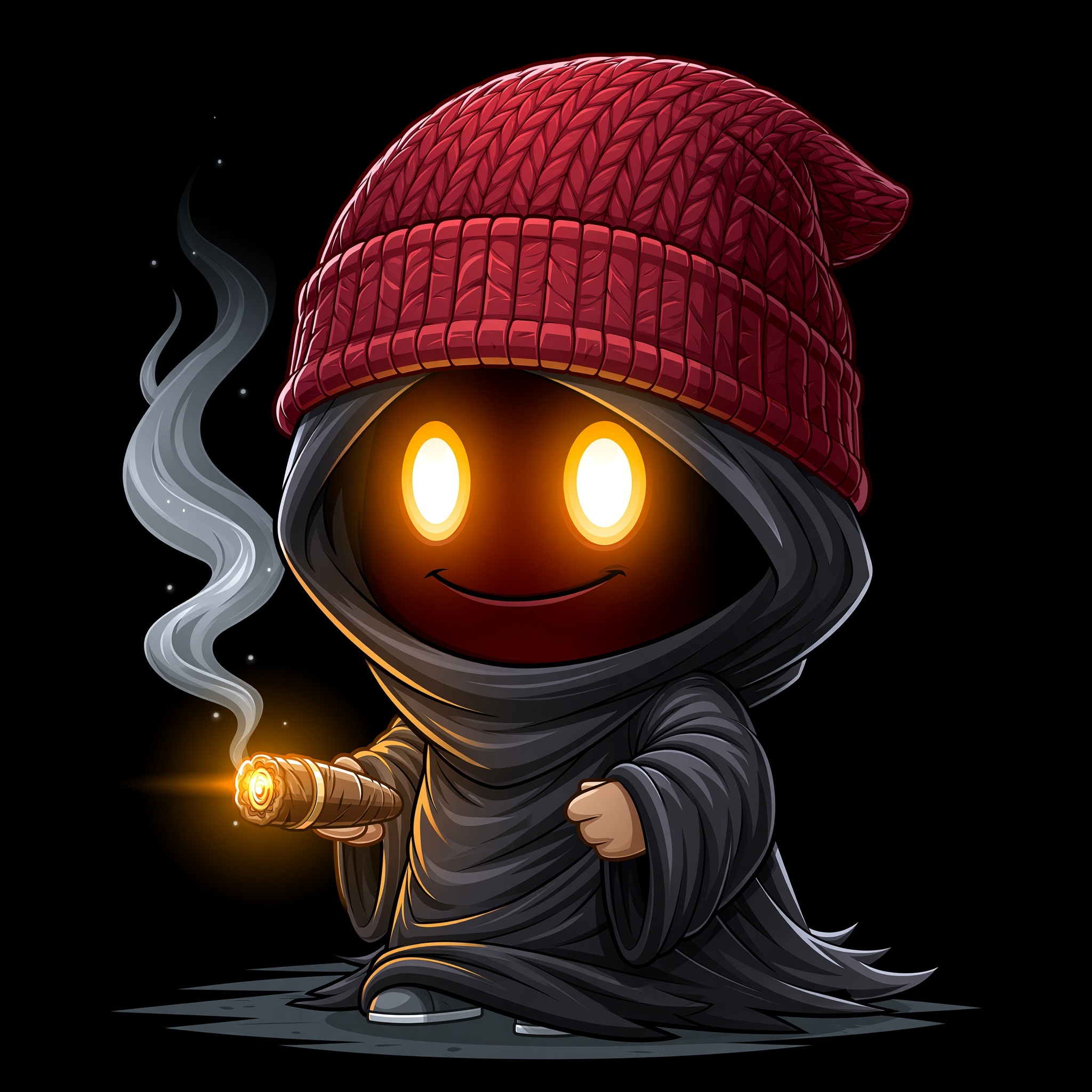 Charming Chibi Grim Reaper: Vector Art Delight