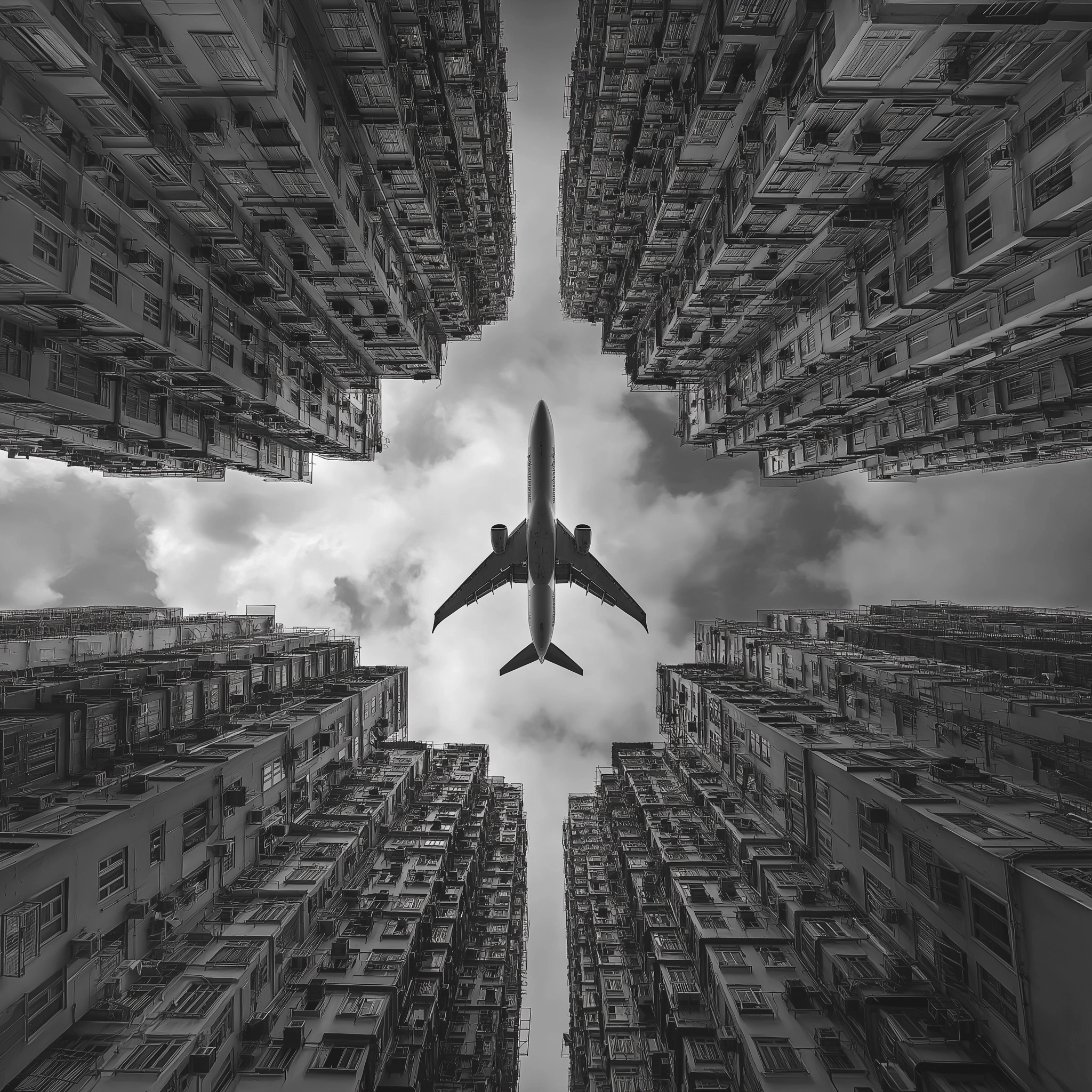 Elevate Your Perspective: Urban Airplane Views