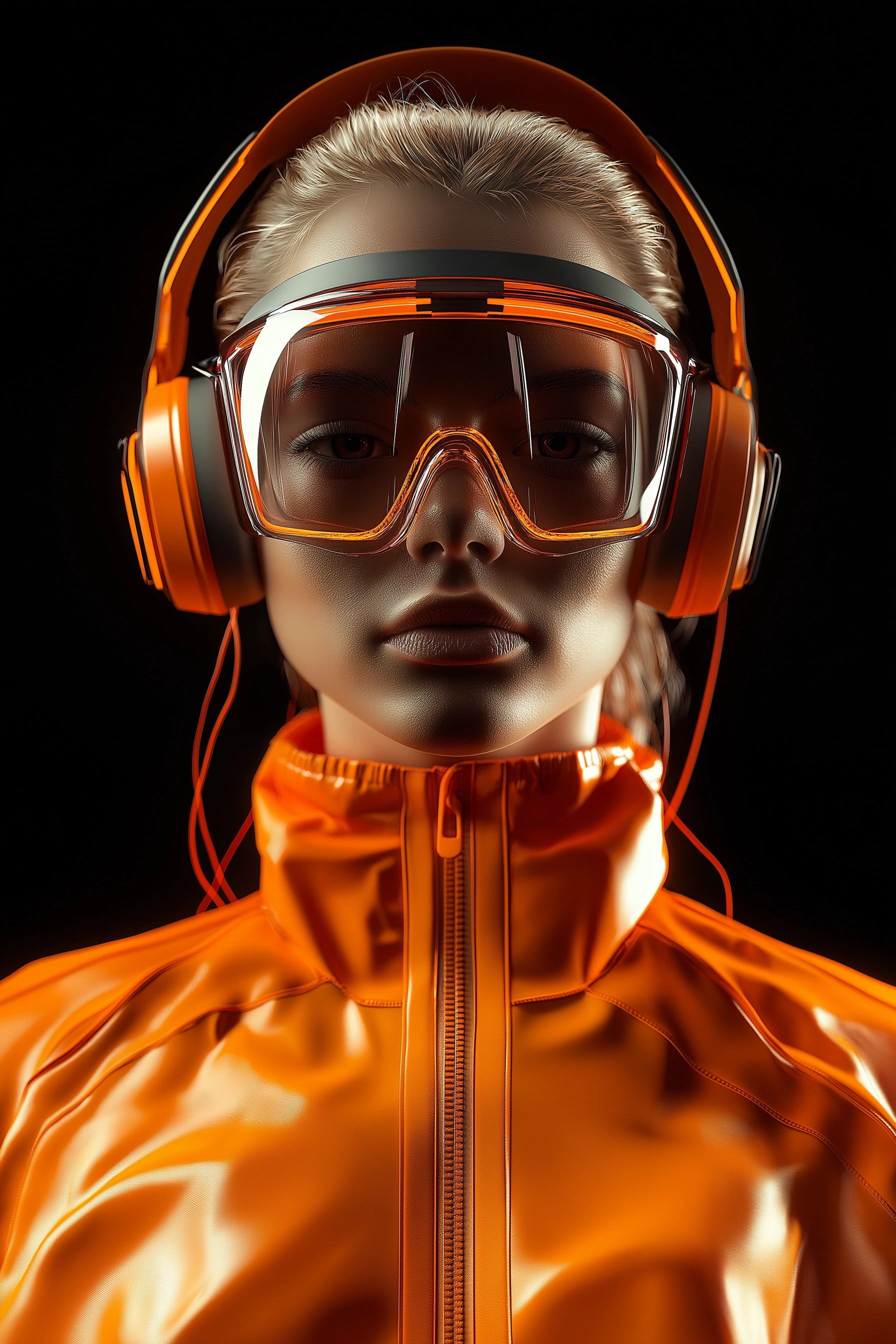 Futuristic Cyberpunk Fashion Portrait