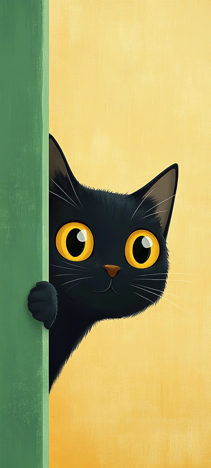 Charming Black Cat Wallpaper for Cat Lovers