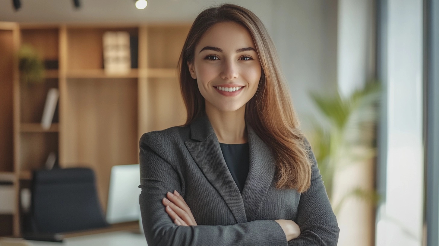 Professional Female Lawyer in Modern Office