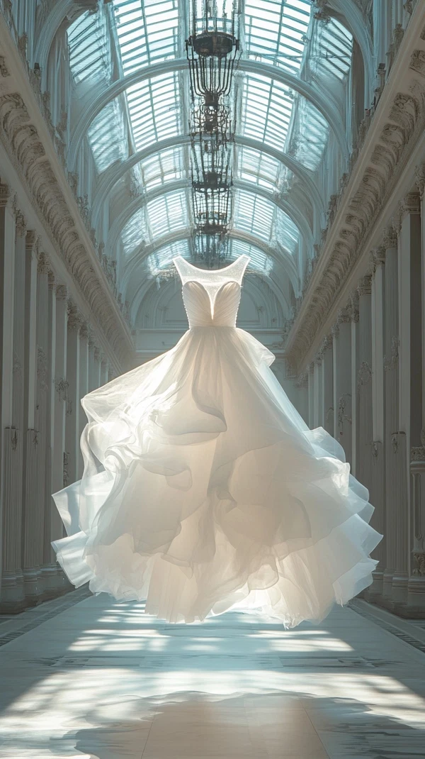 Radiant Modern Wedding Dress Display